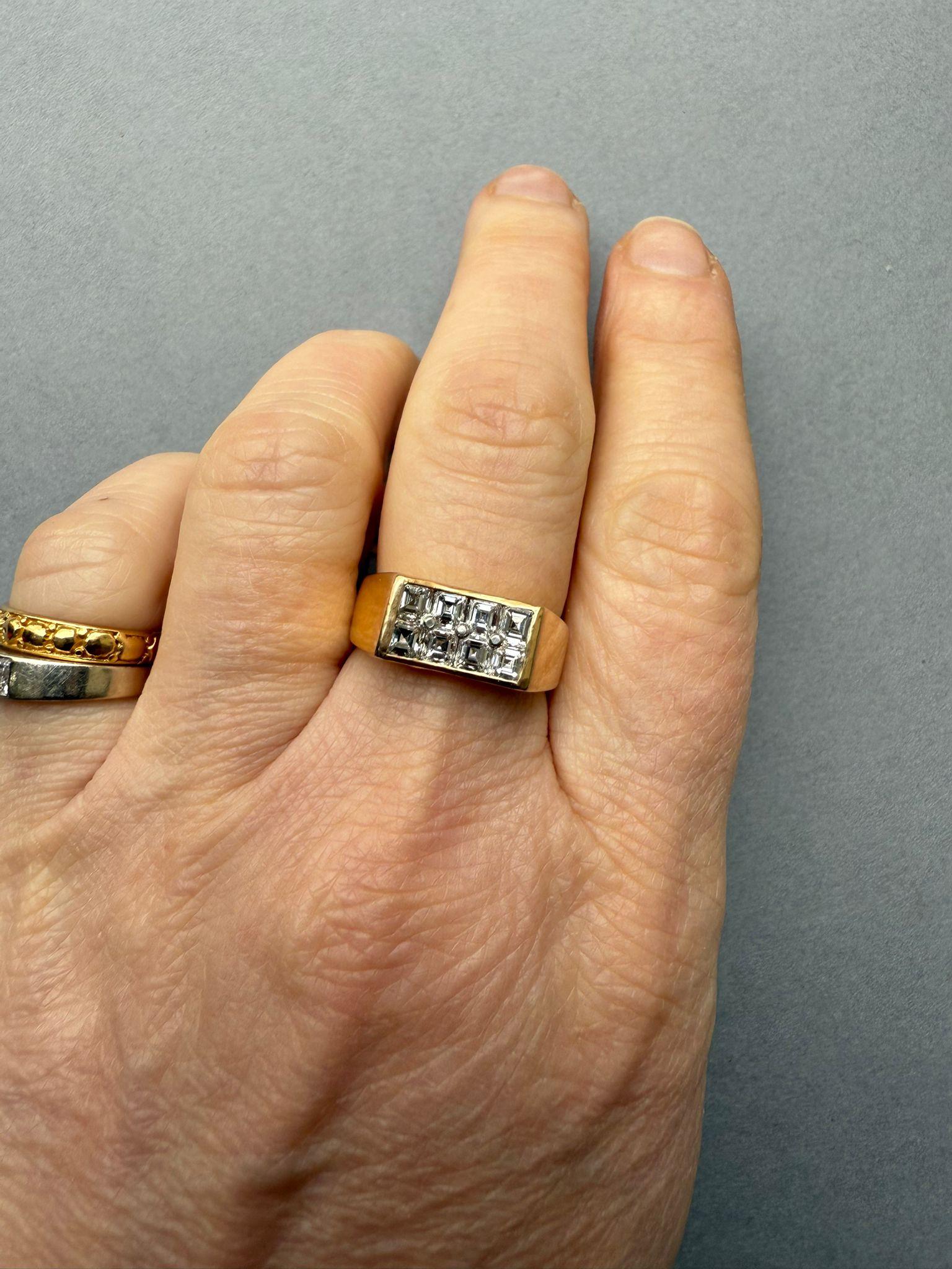 Bague en or 18k et diamants d'Oscar Heyman en vente 3