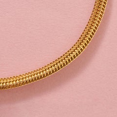 An 18k Gold Antique Woven French Chain