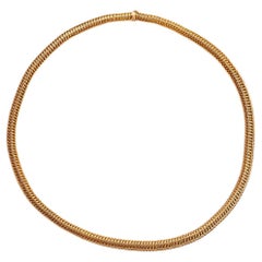 An 18k Gold Antique Woven French Chain