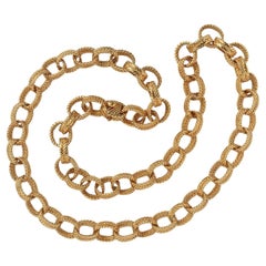 An 18k Gold Boucheron Chain with woven links