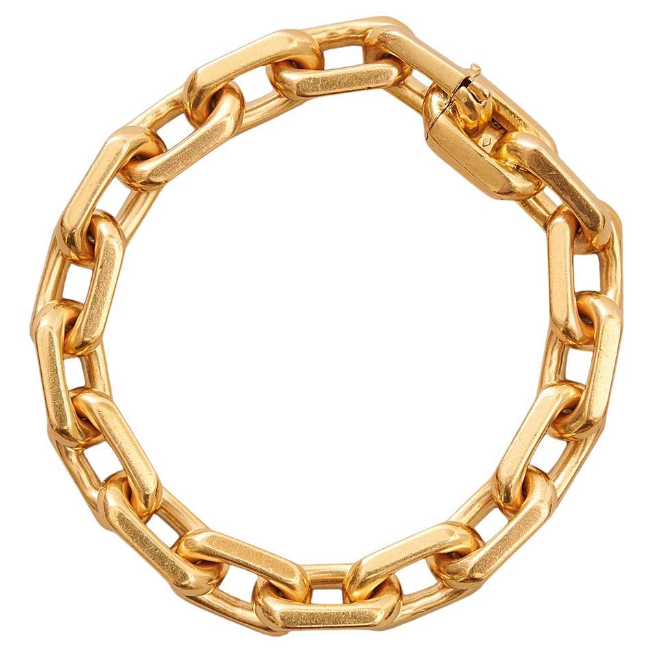 An 18k Gold Boucheron Link Bracelet
