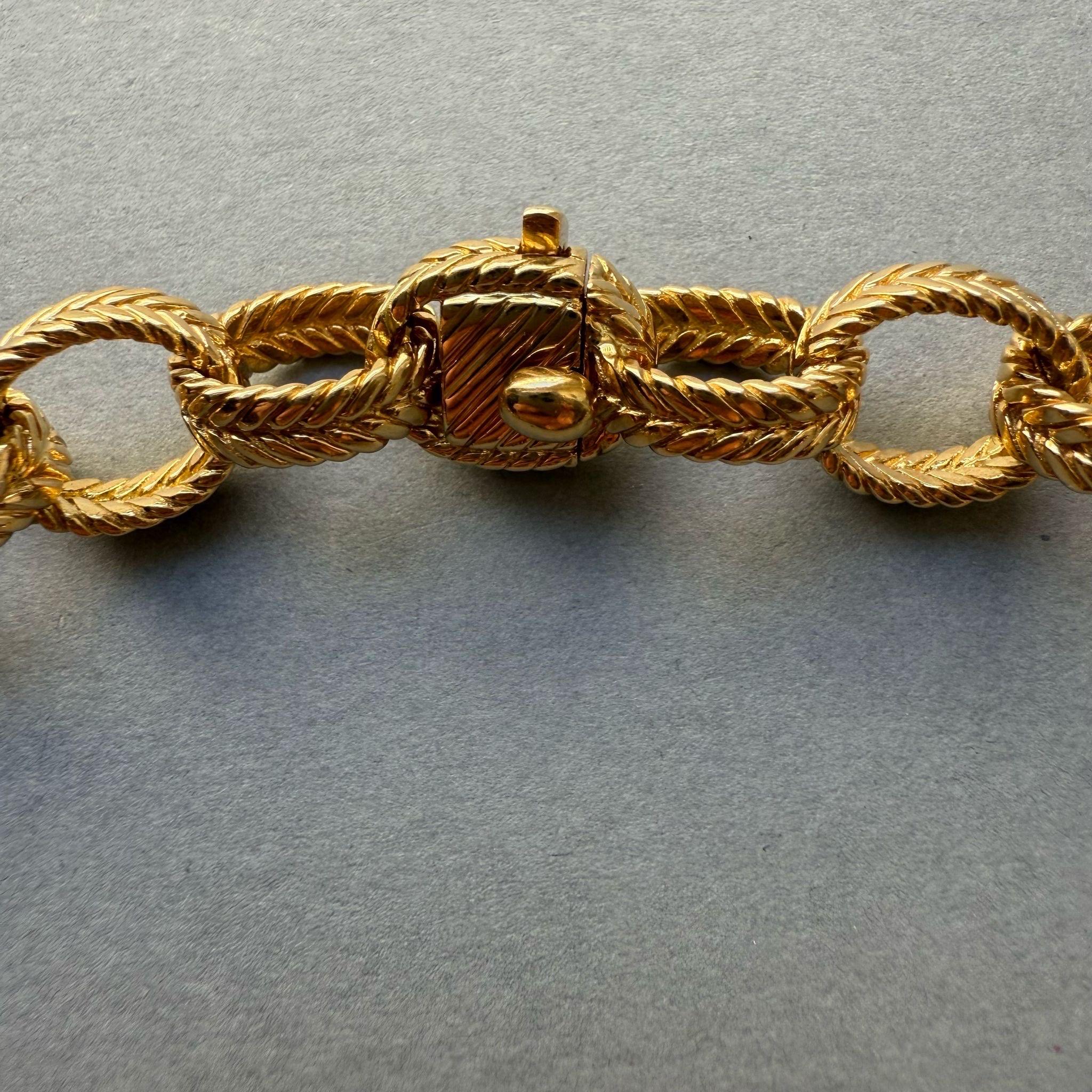 Una catena A Link di Boucheron in oro 18 ct. in vendita 1