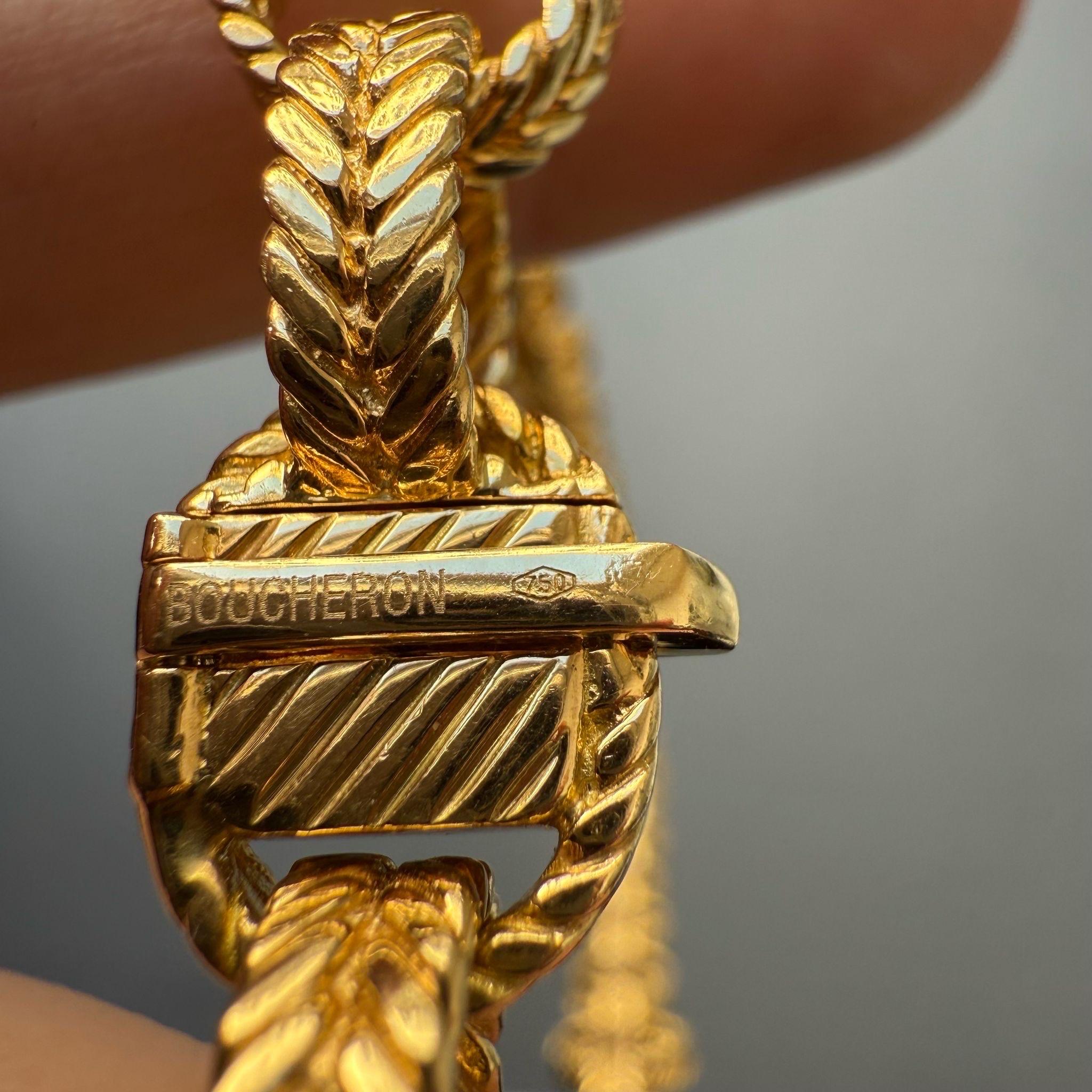 Una catena A Link di Boucheron in oro 18 ct. in vendita 5