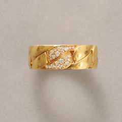 Anillo Cartier de oro de 18 quilates con diamantes