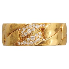 Anillo Cartier de oro de 18 quilates con diamantes