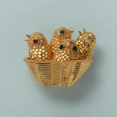 An 18k Gold Cartier Bird Brooch