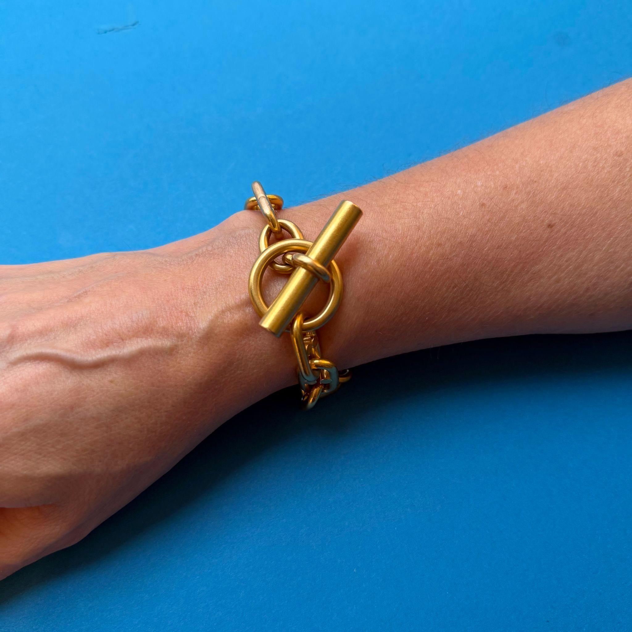An 18k Gold French Chaine d'Ancre Bracelet For Sale 3