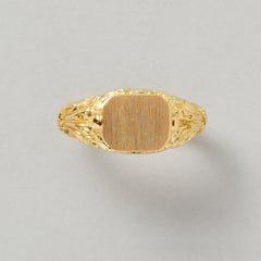 An 18k Gold French Signet Ring