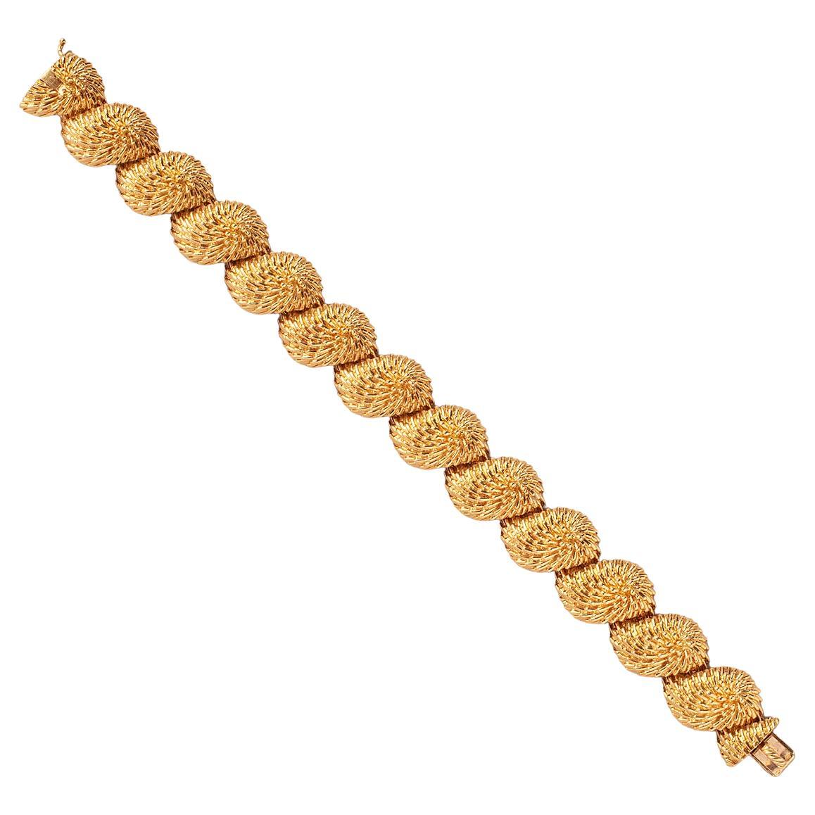 An 18k Gold 'Herisson' Van Cleef & Arpels Bracelet