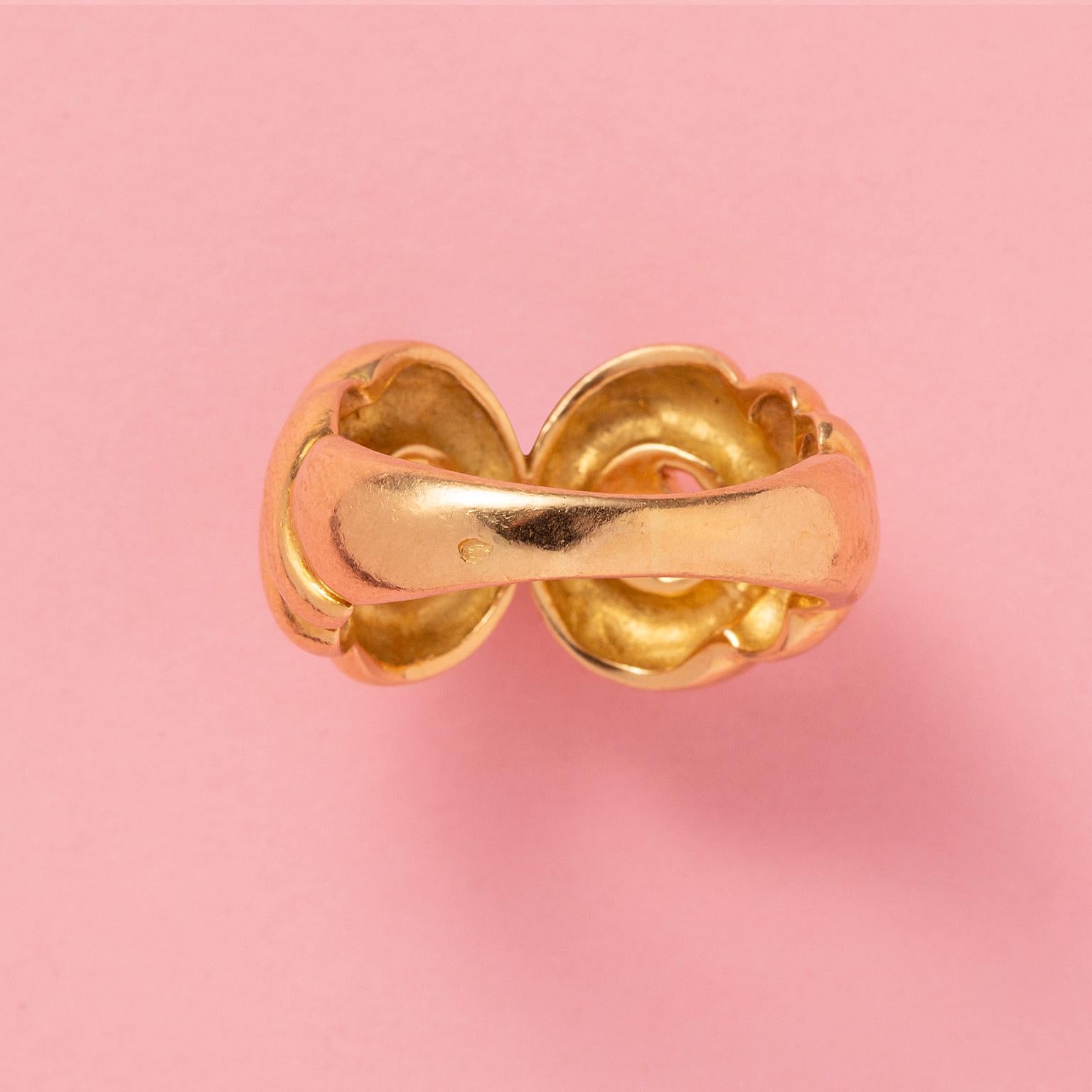 Women's or Men's An 18k Gold Hermès Knot Ring