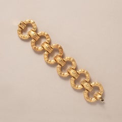 An 18k Gold Italian Bamboo Bracelet