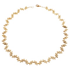 An 18k Solid Yellow Gold Chain Link Necklace