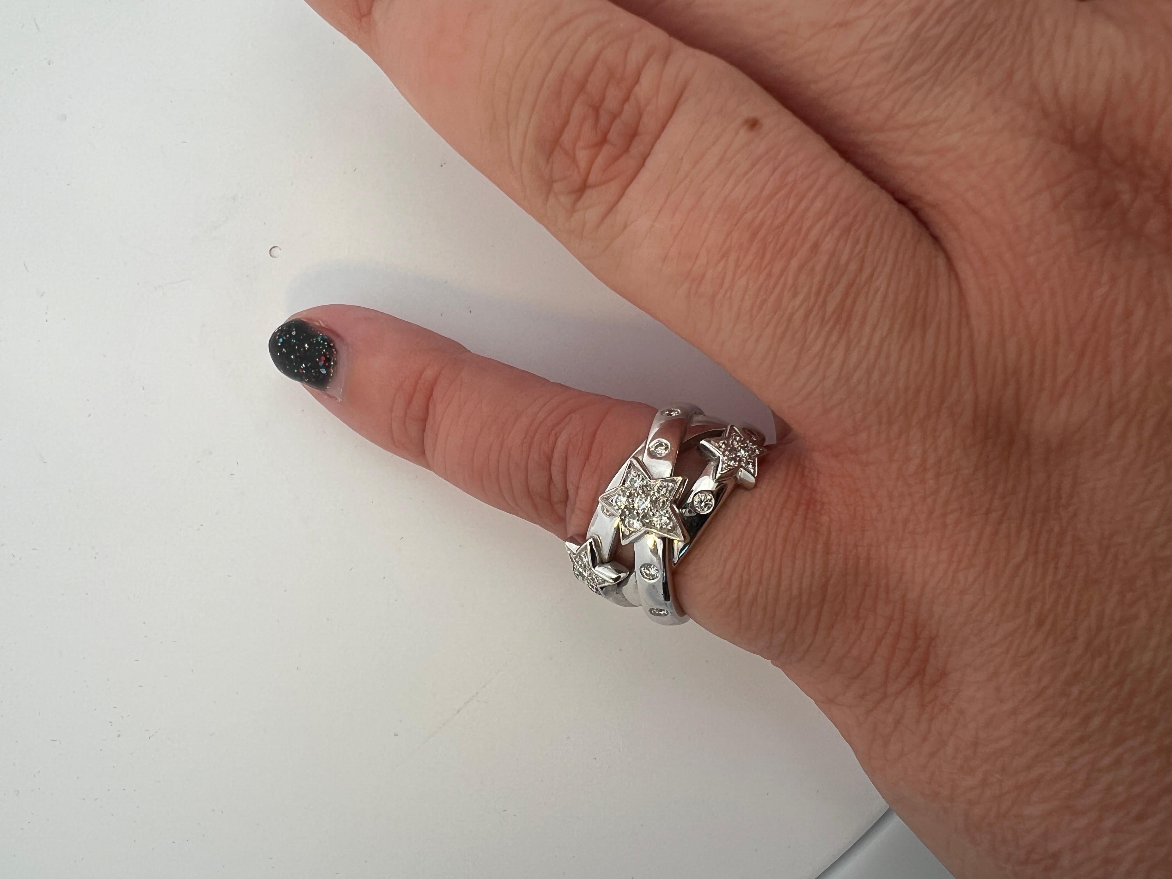 An 18k white gold and diamond ring by Chanel For Sale 6
