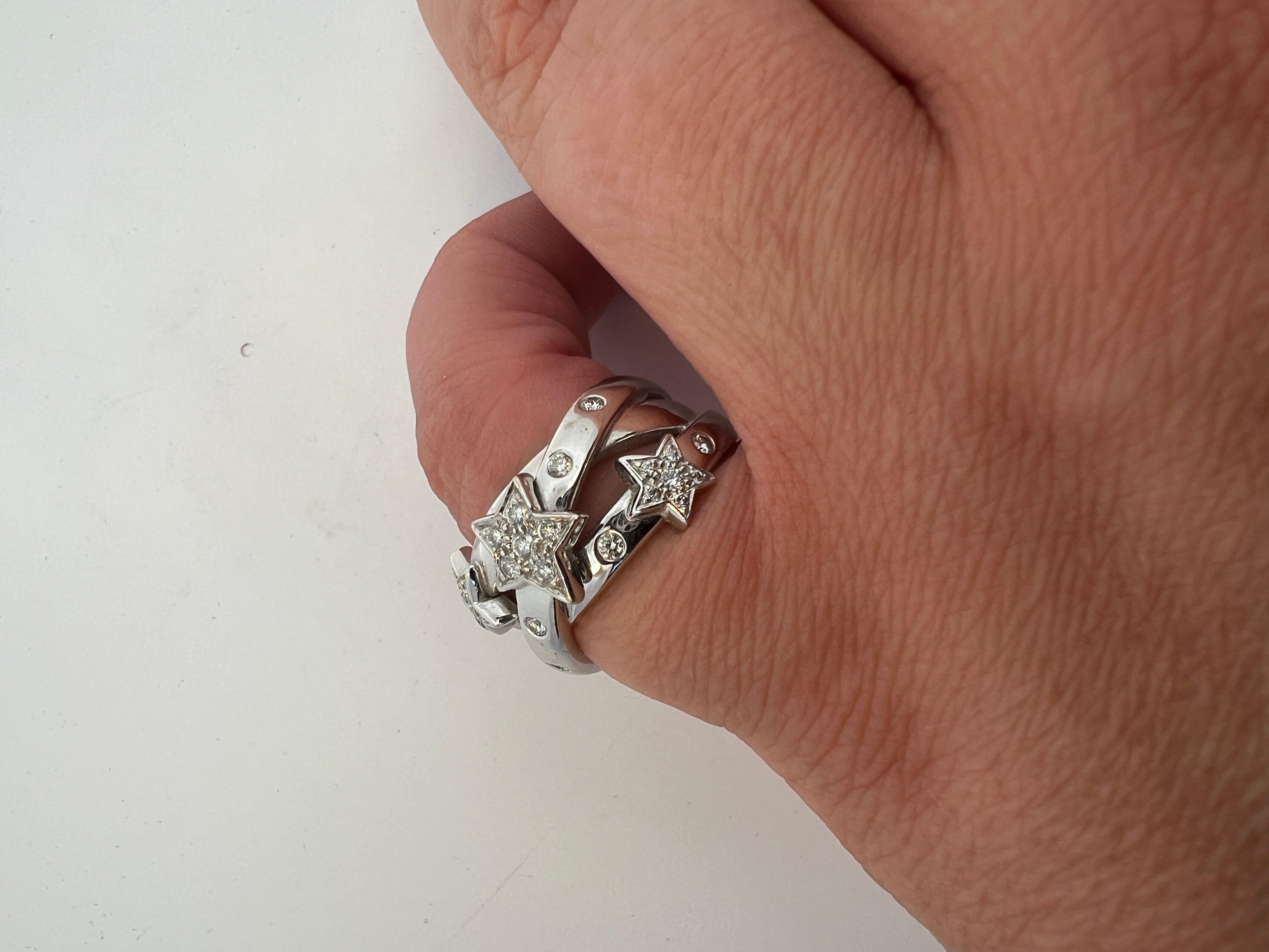 An 18k white gold and diamond ring by Chanel For Sale 8