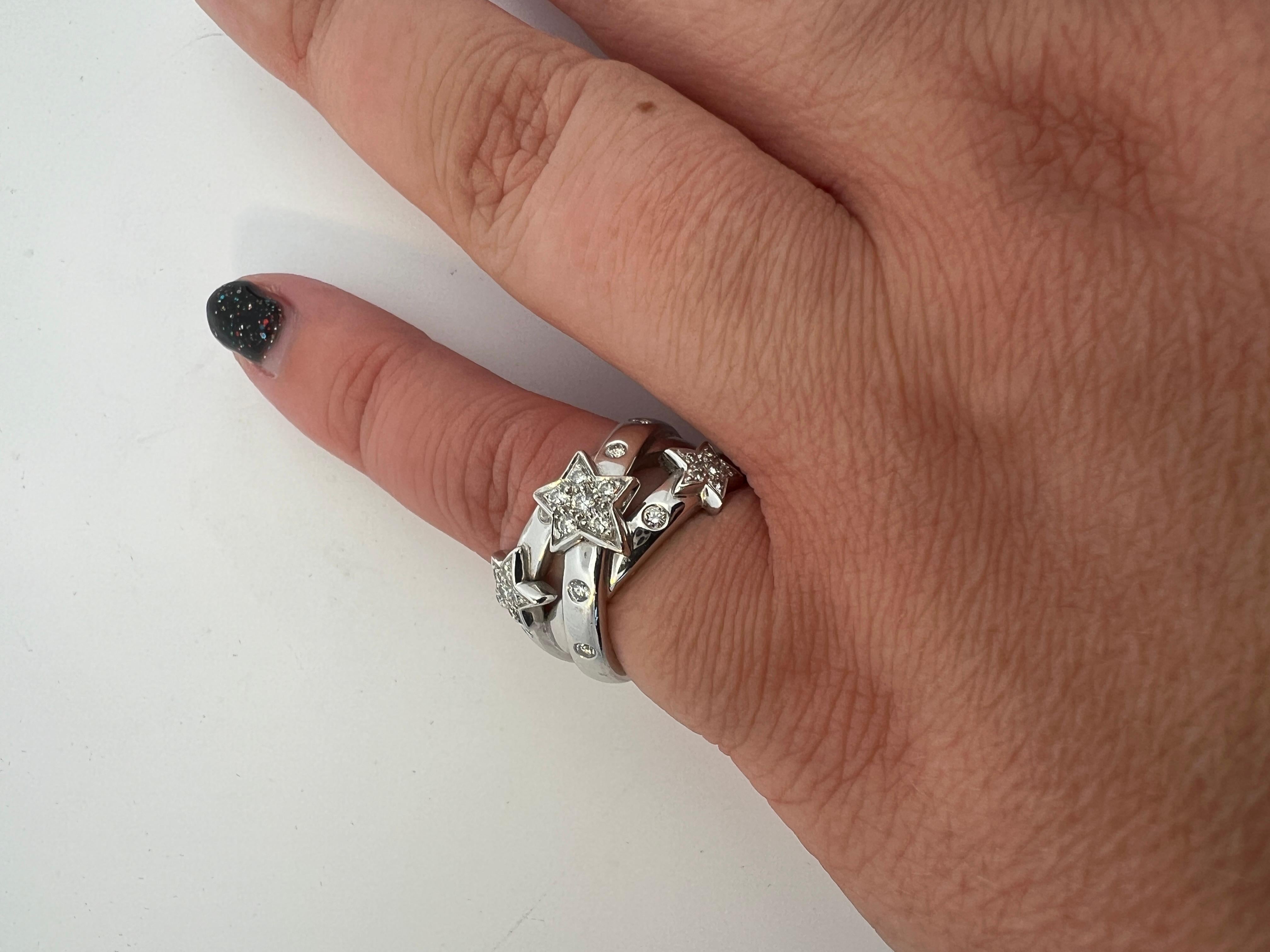 An 18k white gold and diamond ring by Chanel For Sale 9