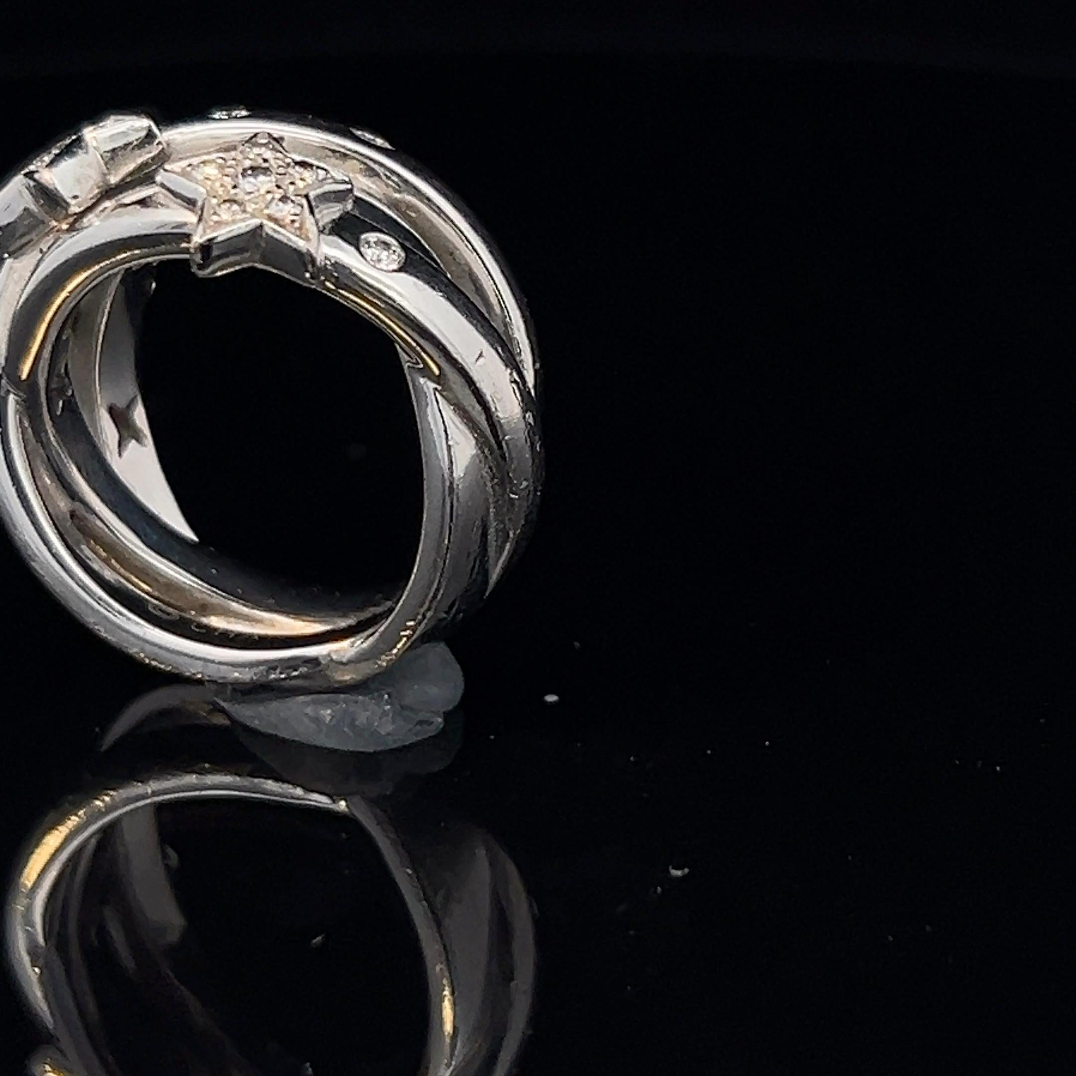 An 18k white gold and diamond ring by Chanel For Sale 10