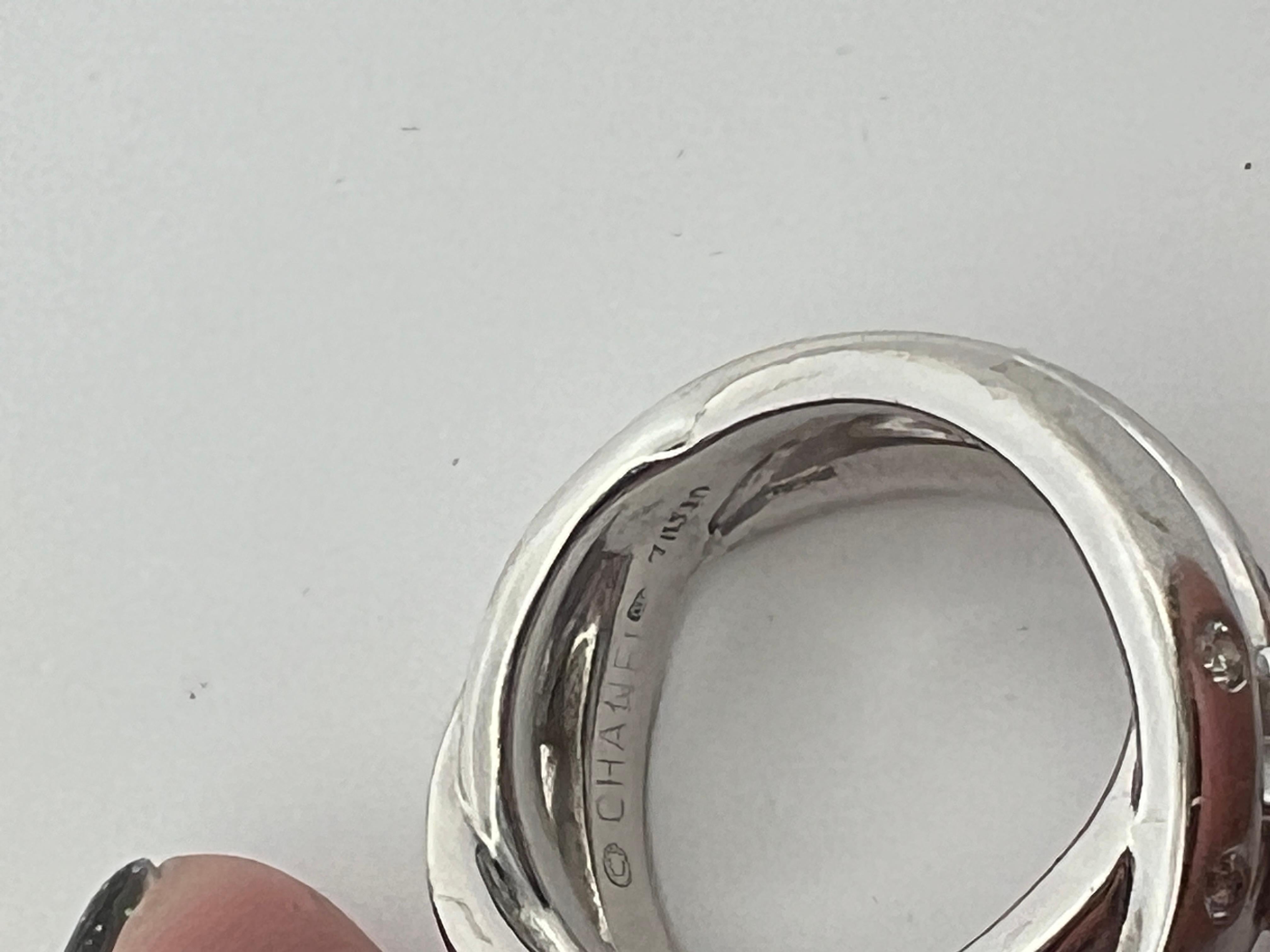 An 18k white gold and diamond ring by Chanel For Sale 2