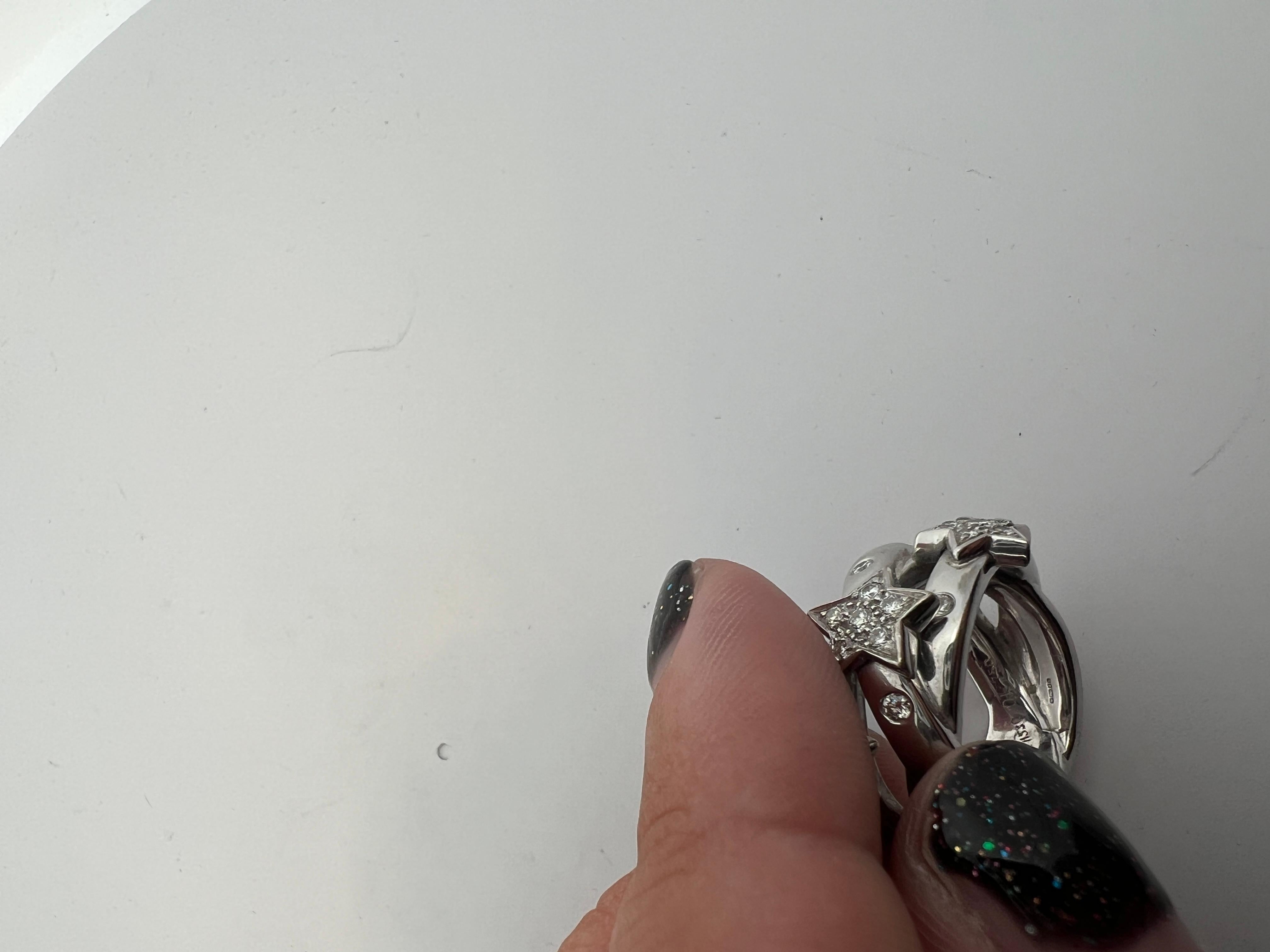 An 18k white gold and diamond ring by Chanel For Sale 3