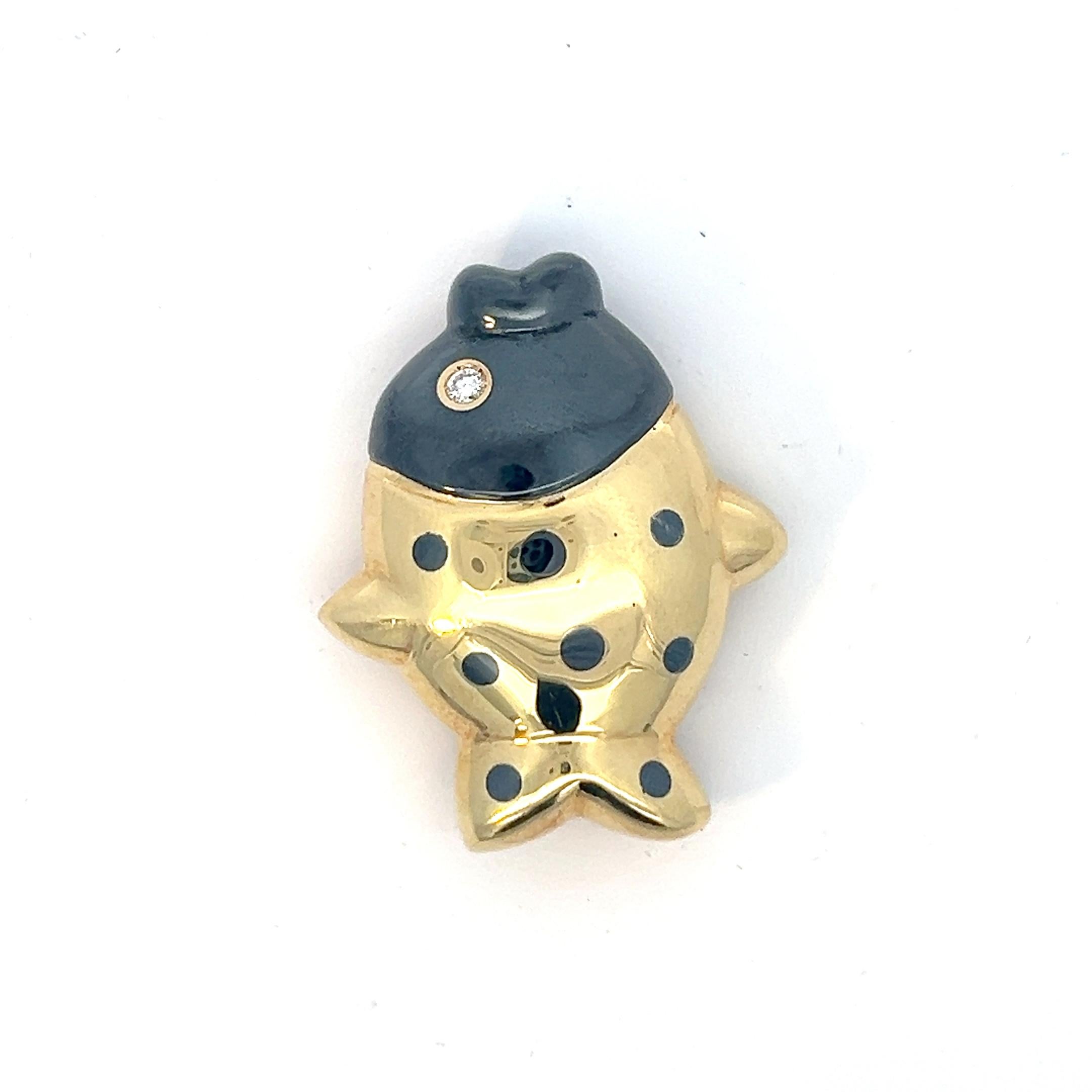 Taille brillant Une broche 