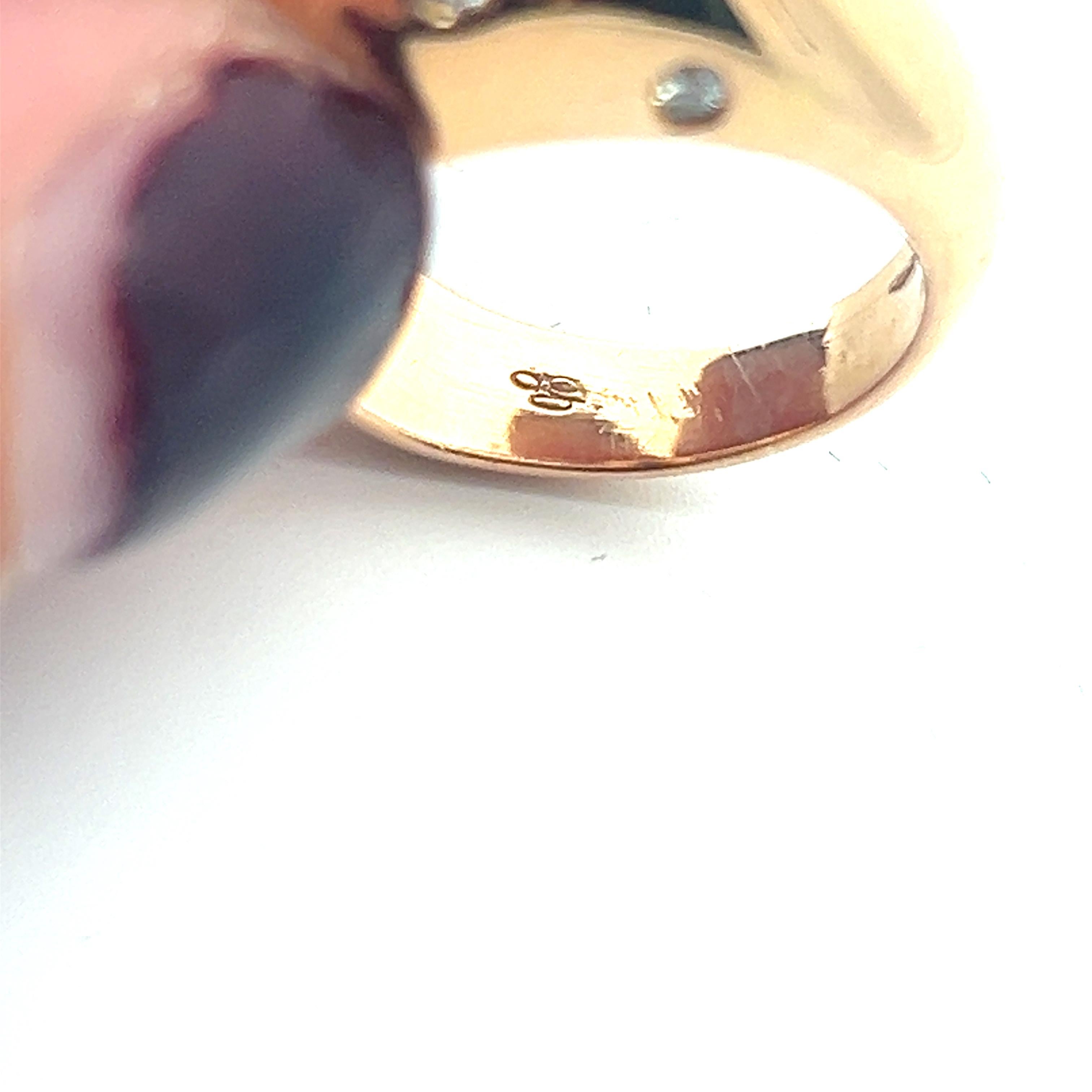 Ein Ring aus 18 Karat Gelbgold und Diamanten von Aldo Carboni 5