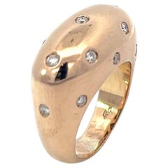 Ein Ring aus 18 Karat Gelbgold und Diamanten von Aldo Carboni