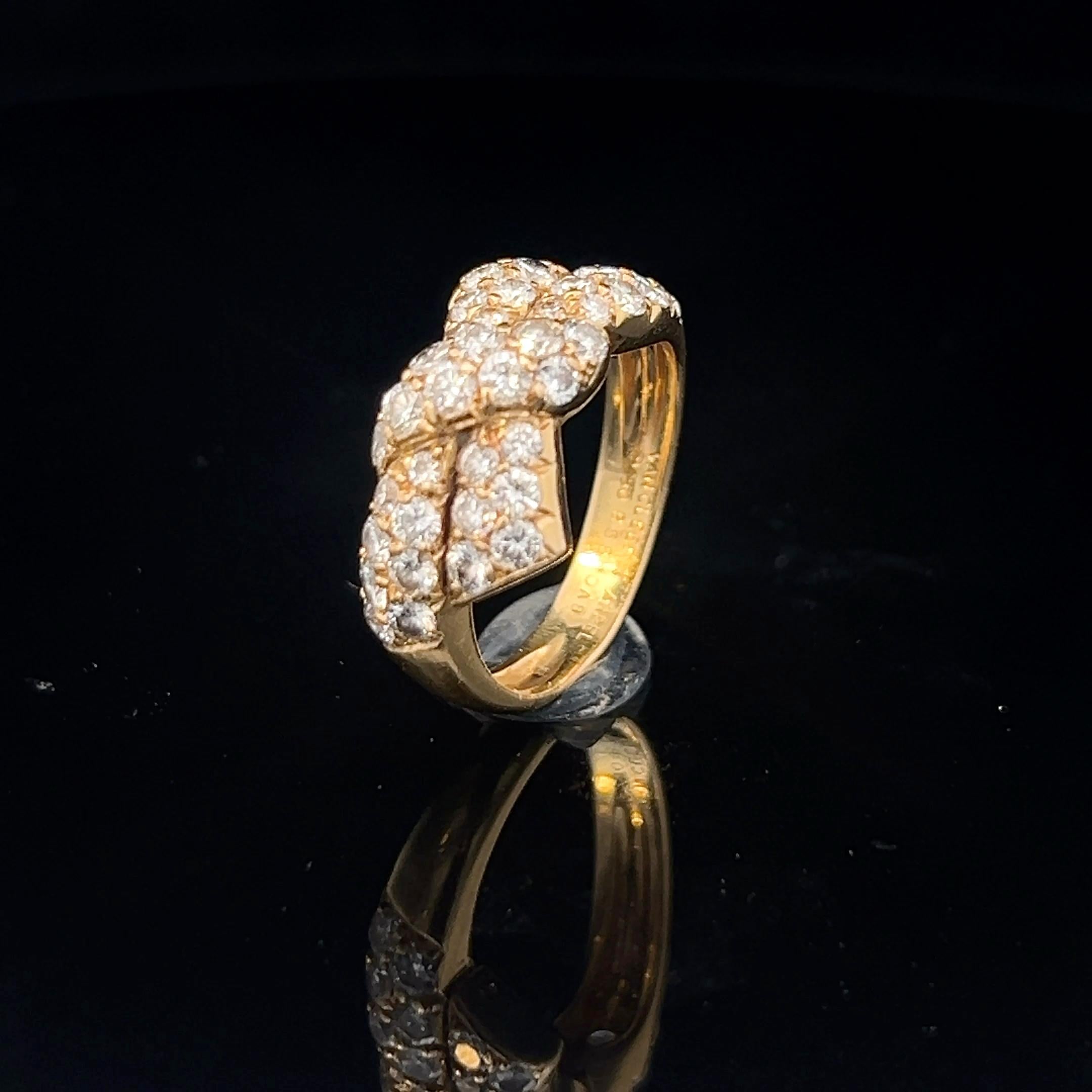 An 18k yellow gold and diamond ring by Van Cleef & Arpels 11