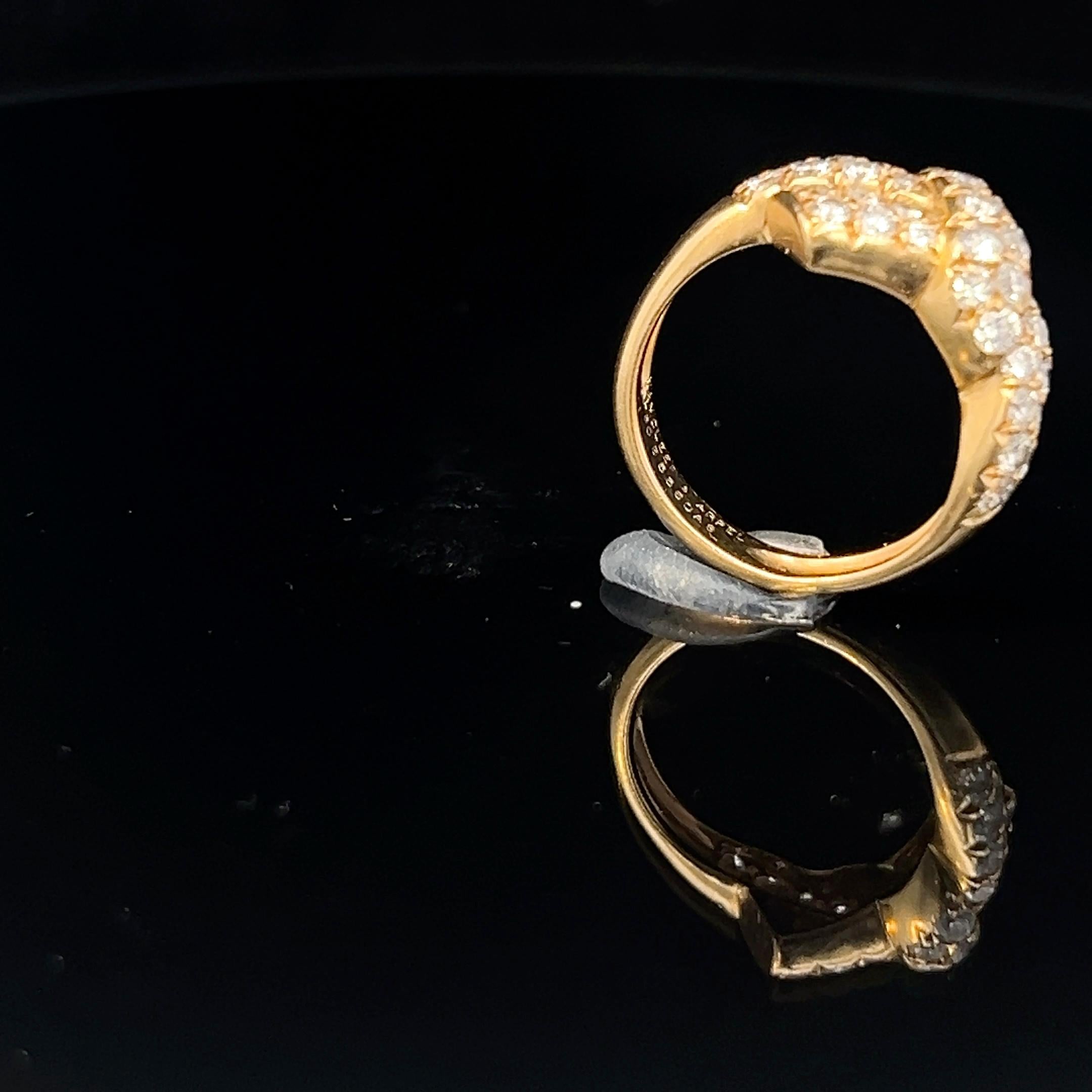 An 18k yellow gold and diamond ring by Van Cleef & Arpels 14