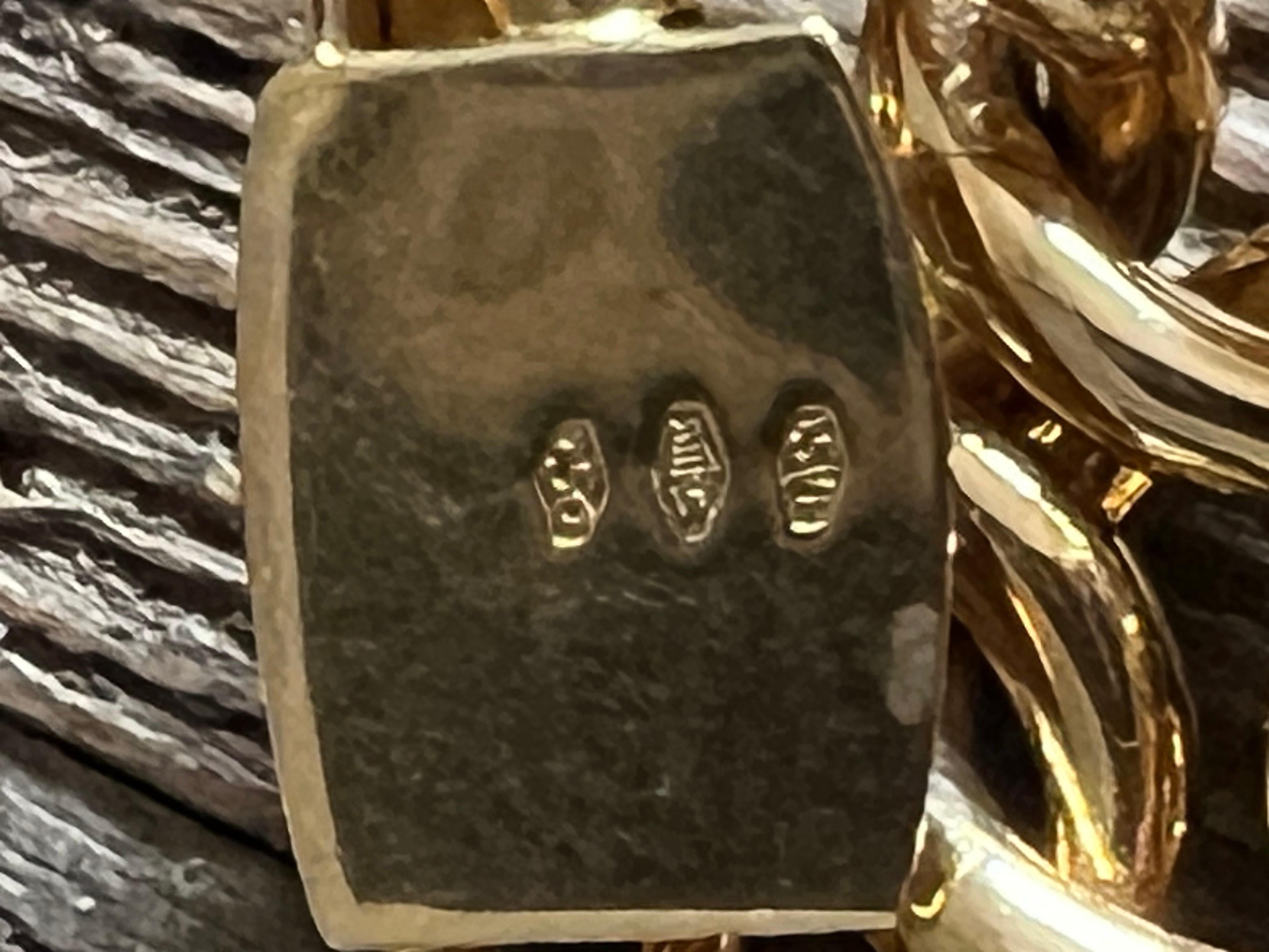 Un bracelet en or jaune 18 carats de Carlo Weingrill en vente 6