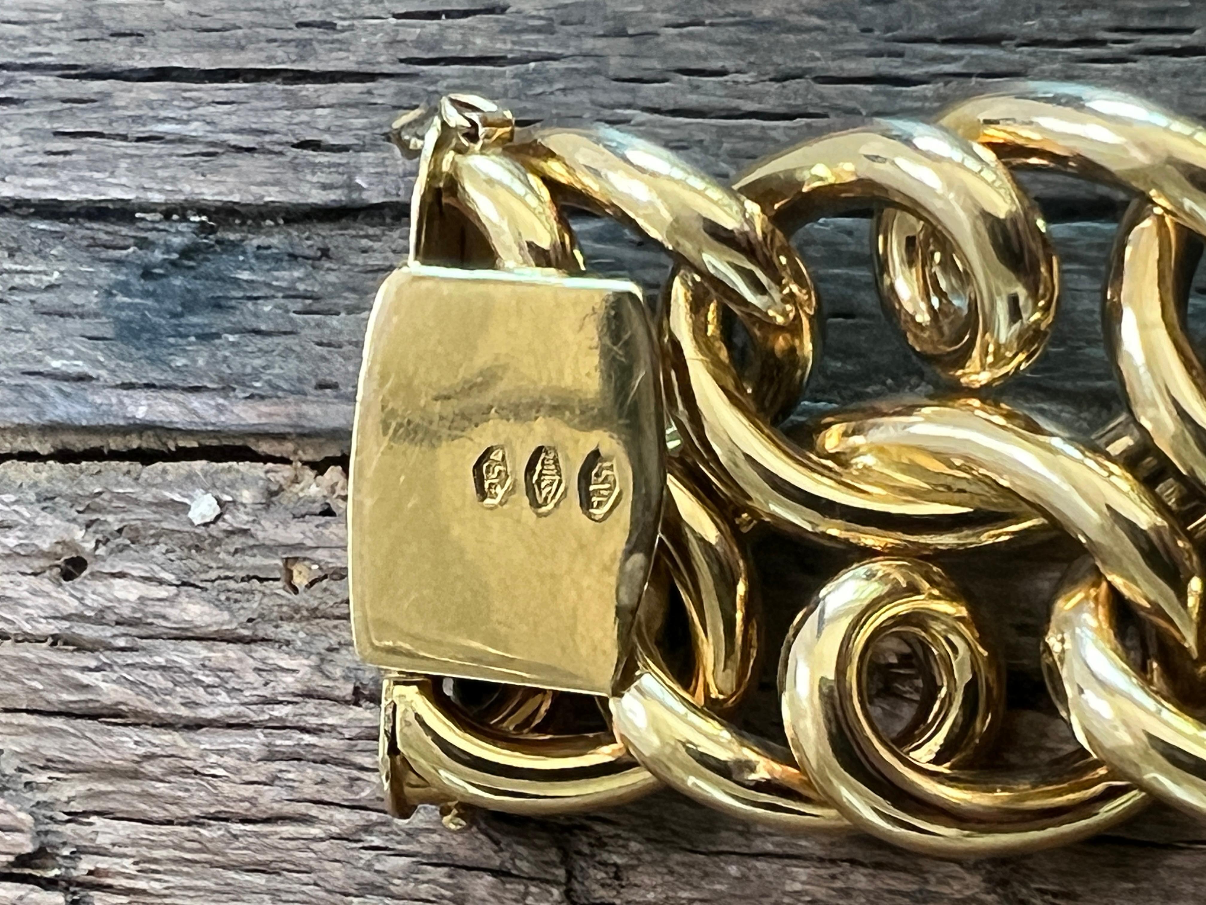 Un bracelet en or jaune 18 carats de Carlo Weingrill en vente 12