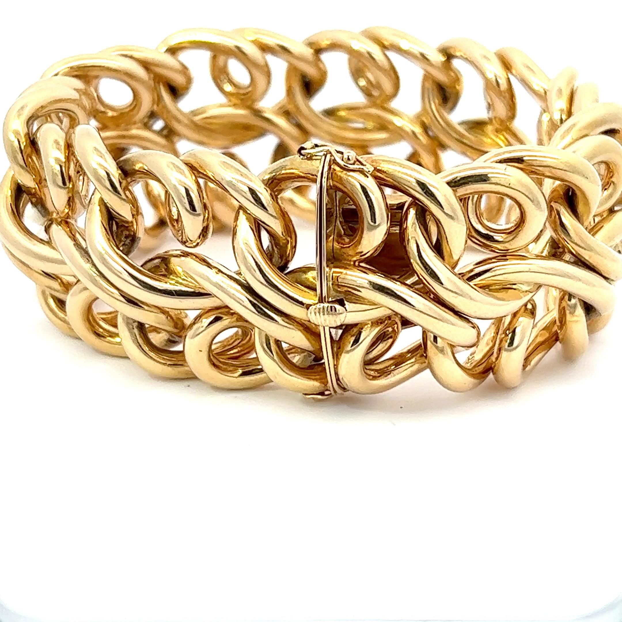 Un bracelet en or jaune 18 carats de Carlo Weingrill Bon état - En vente à KERKRADE, NL