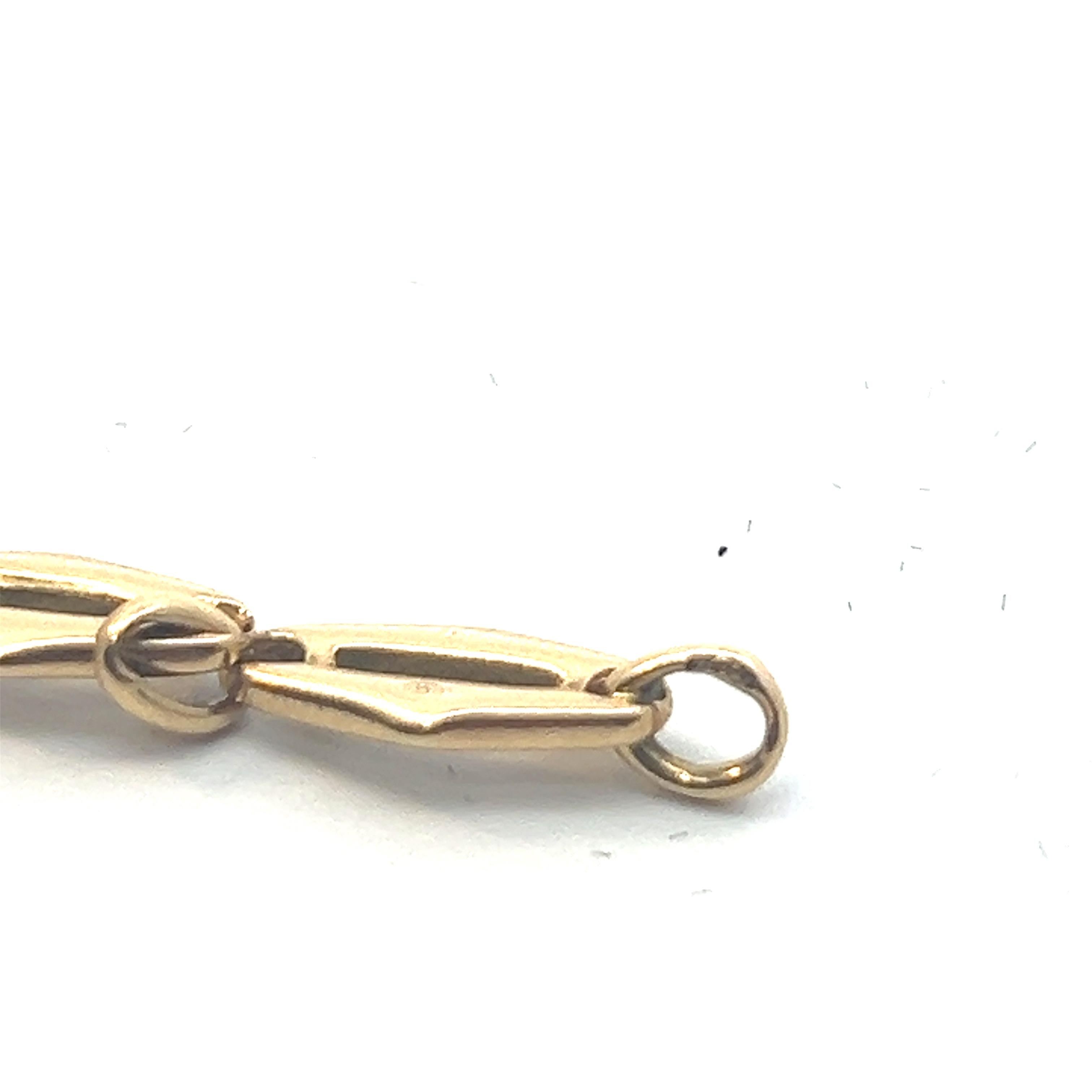 An 18k yellow gold bracelet by Cartier. 7