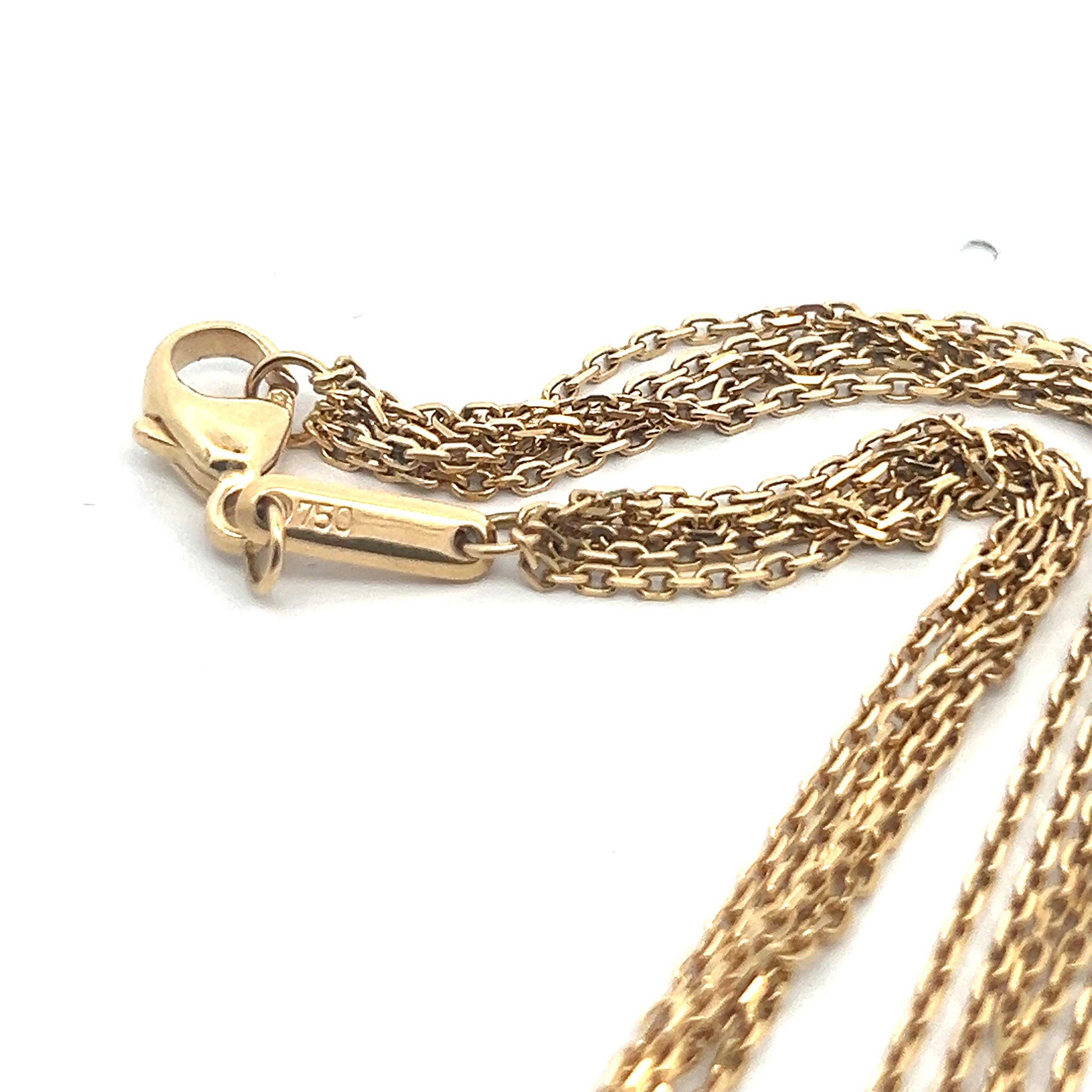 Pendentif Happy Spirit en or jaune 18 carats et longue chaîne de Chopard en vente 15