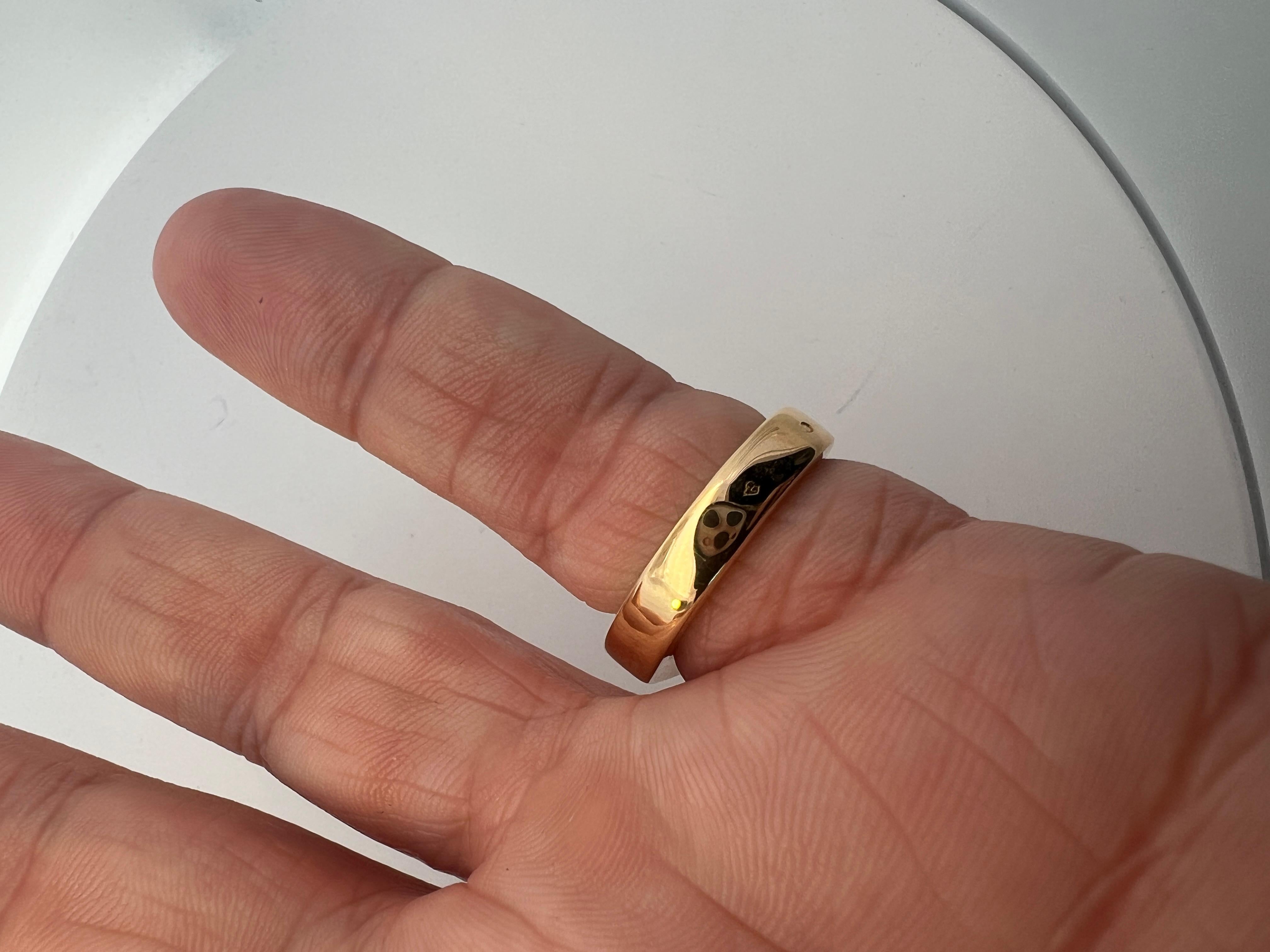 An 18k yellow gold nail ring by Hermès. For Sale 6