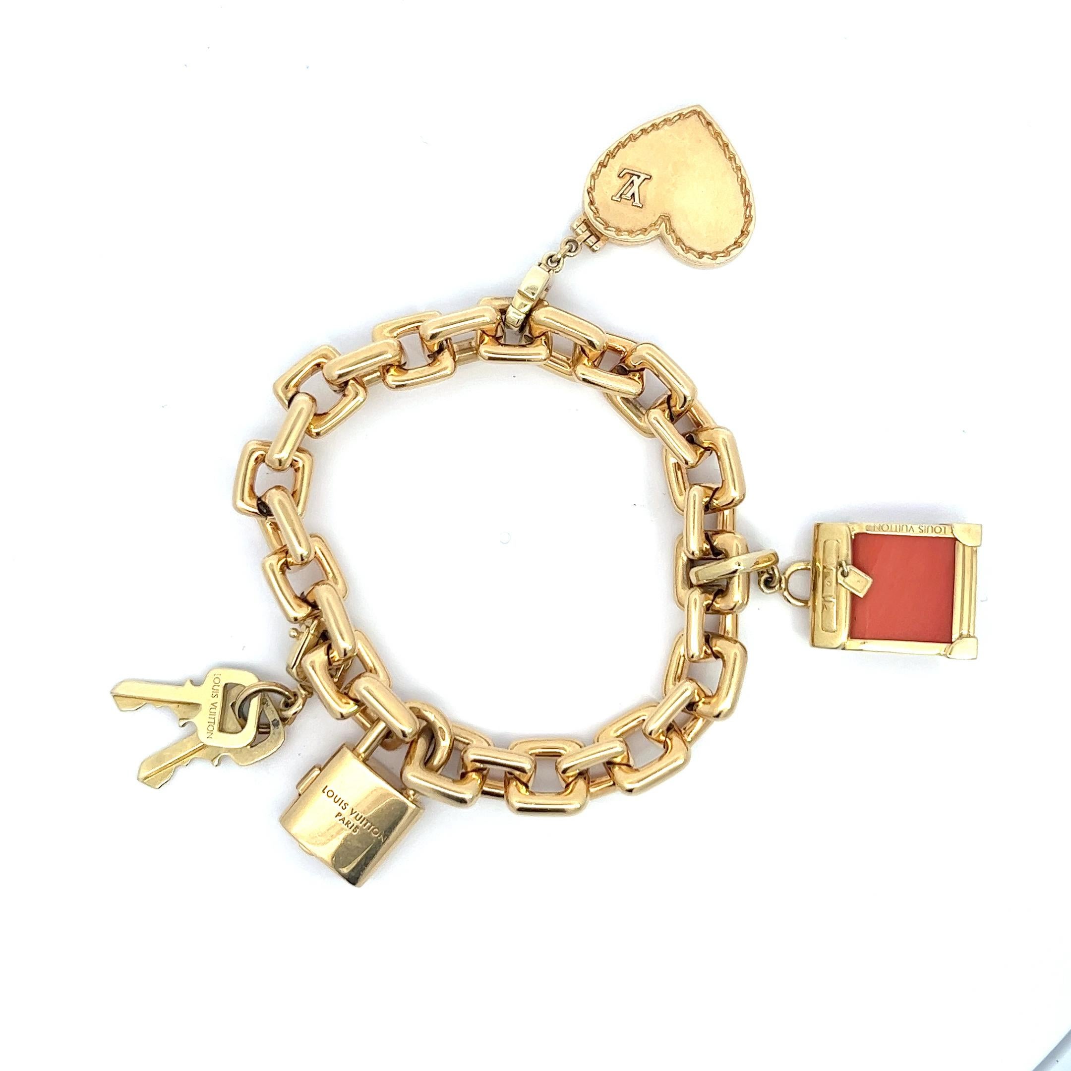 bracelet louis d'or 18 carats