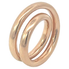 Bague en or jaune 18 carats de la maison Hermès.