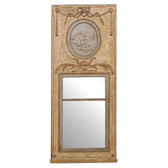18th C. French Neoclassic "Petit Enfant" Trumeau Mirror
