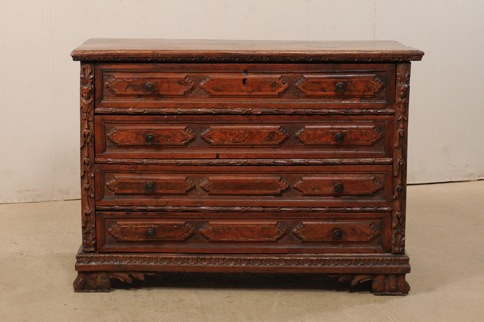 antique carved wood drawer pulls