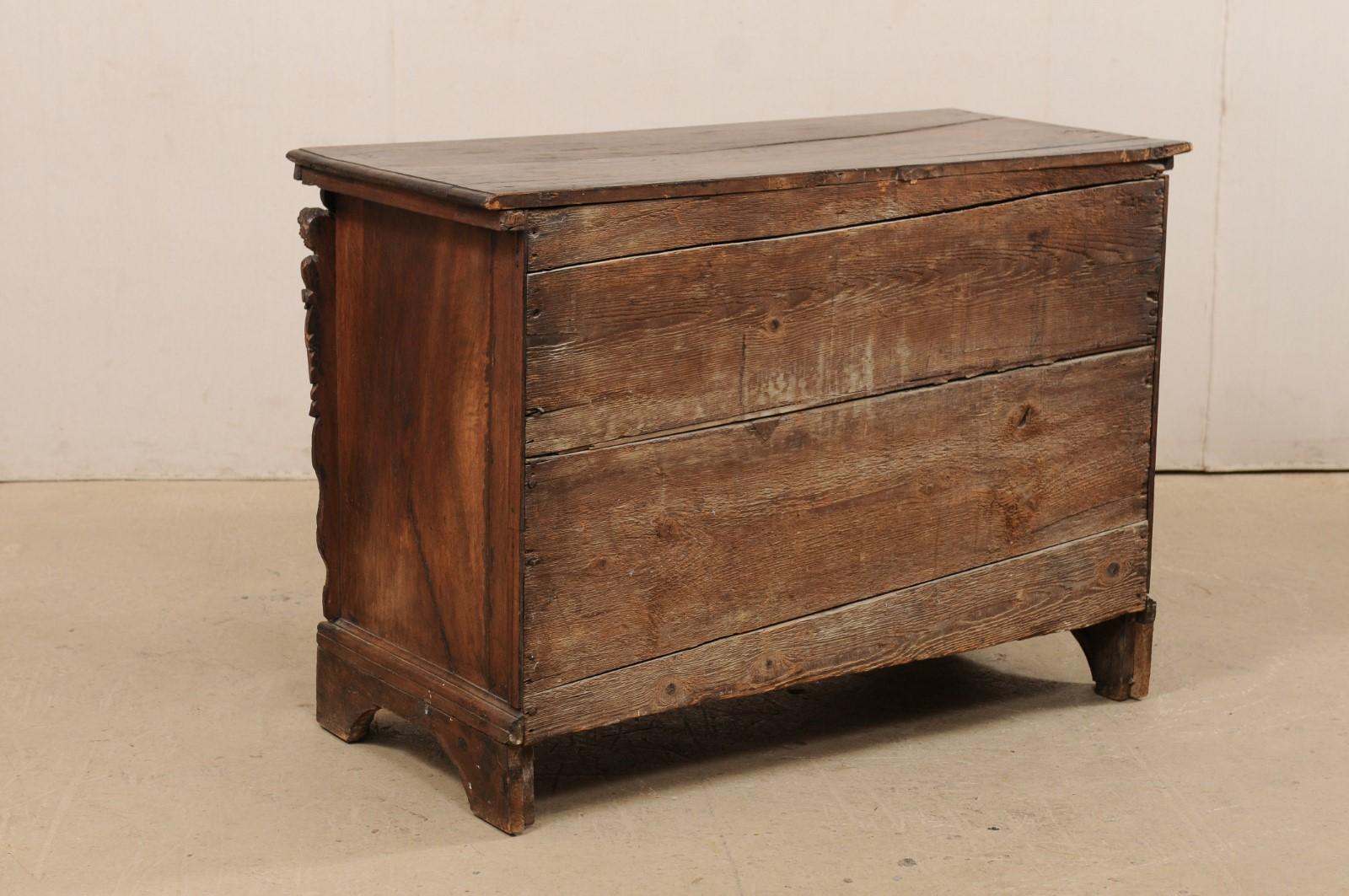 18th C Italian Chest Adorn with Putti, Egg-n-Dart, and Acanthus Carvings For Sale 3