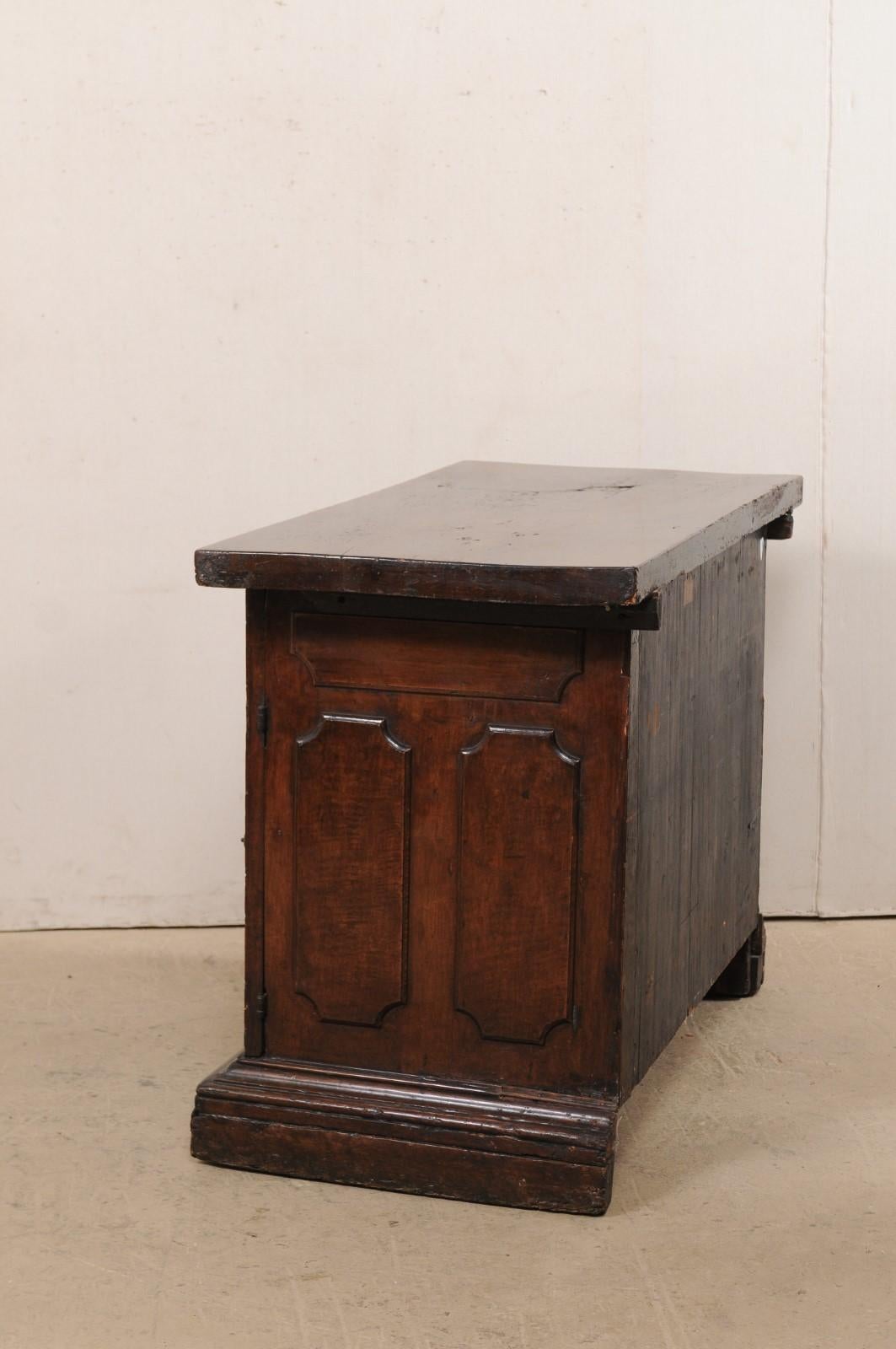 An 18th C. Italian Walnut 2-Door Cabinet w/Nice 2.25