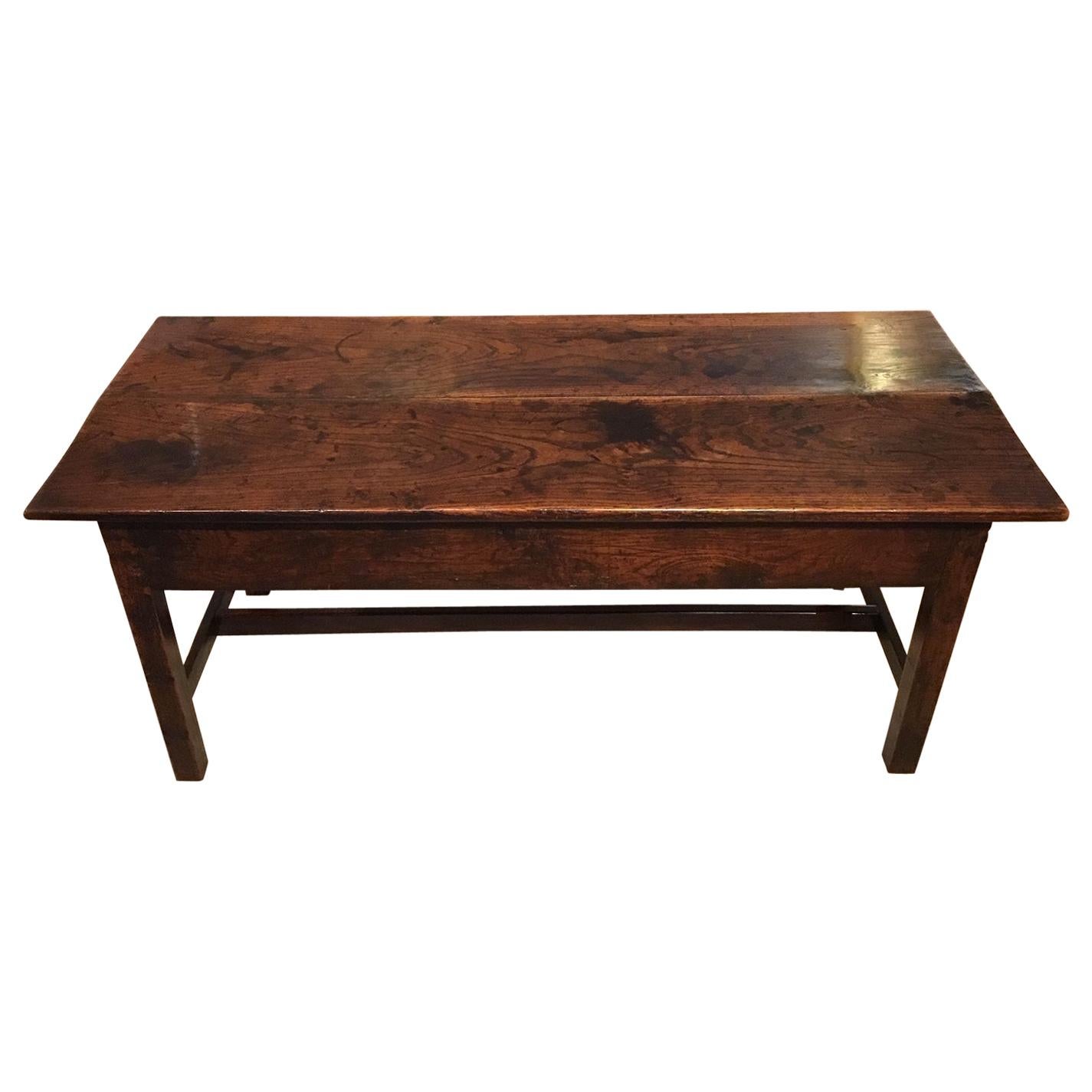 18th Century Antique Elm Coffee Table