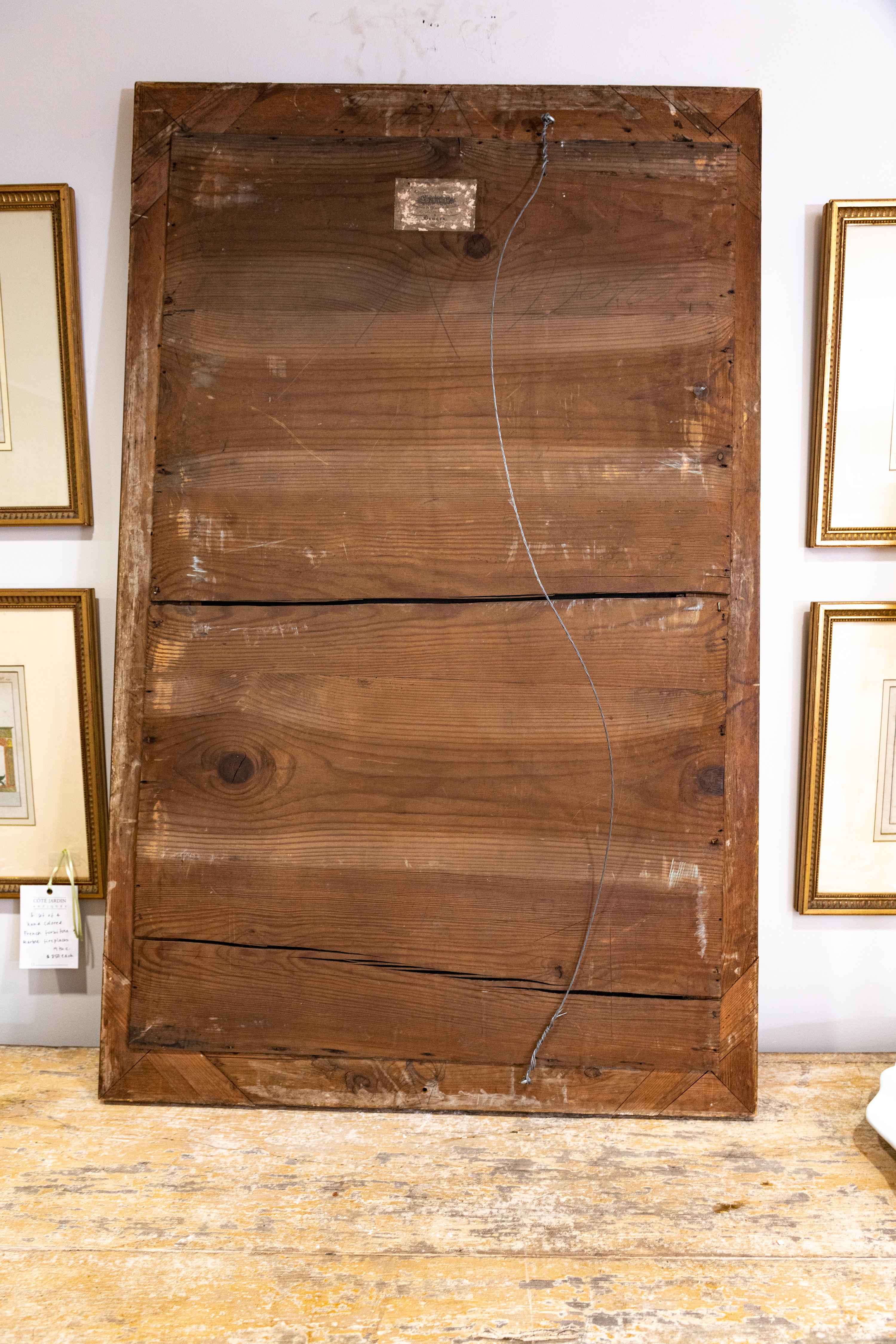 Miroir Directoire du XVIIIe siècle à baguettes et dorures, avec détails de feuilles d'Acanthus en vente 3