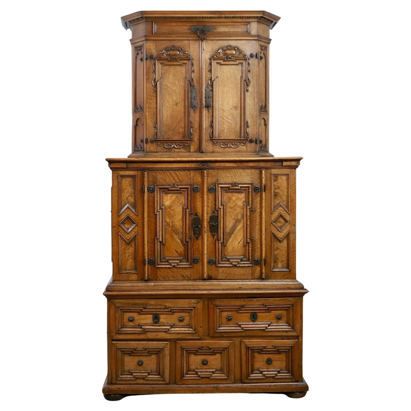 An 18th Century Baroque Stacking Cabinet For Sale