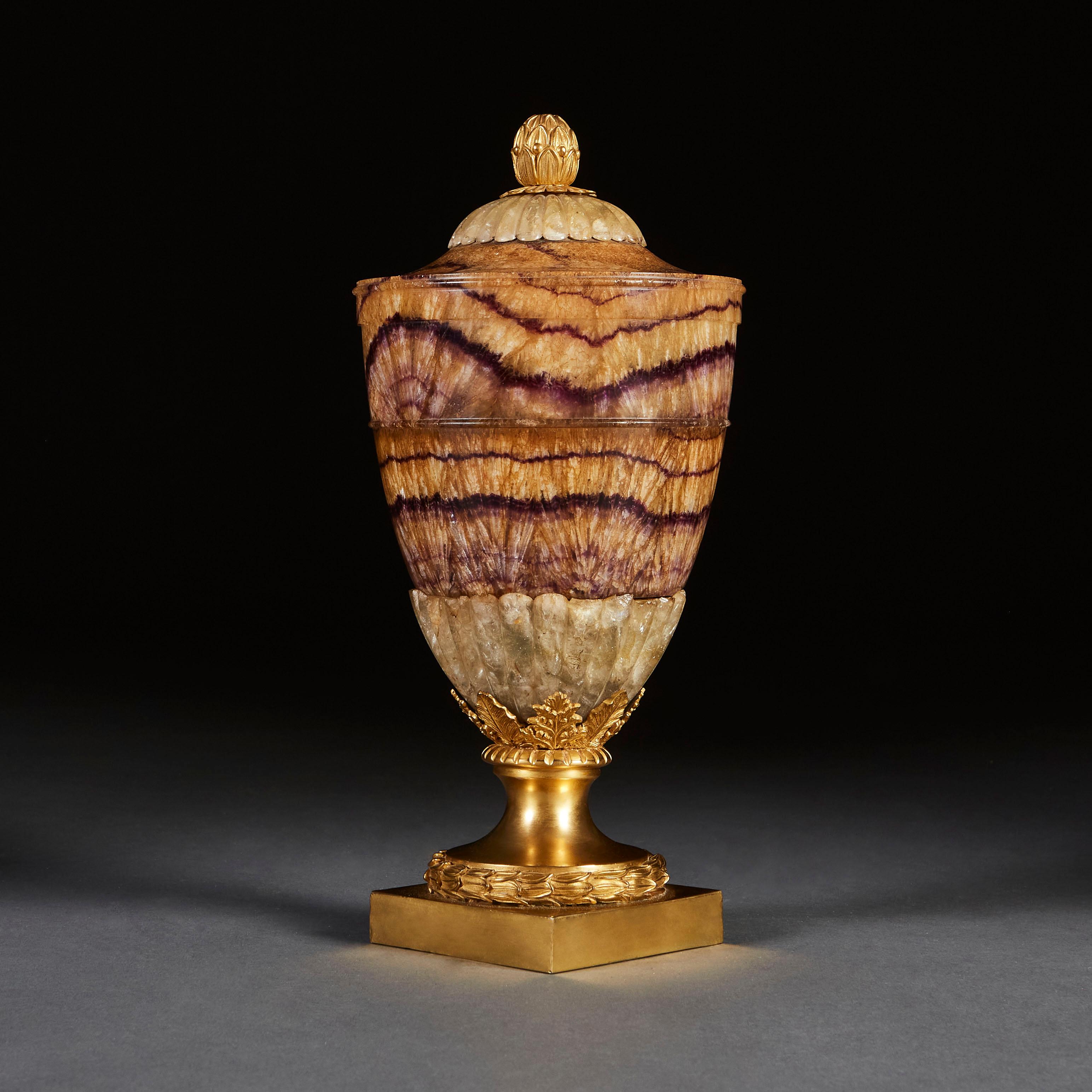 English 18th Century Blue John Urn