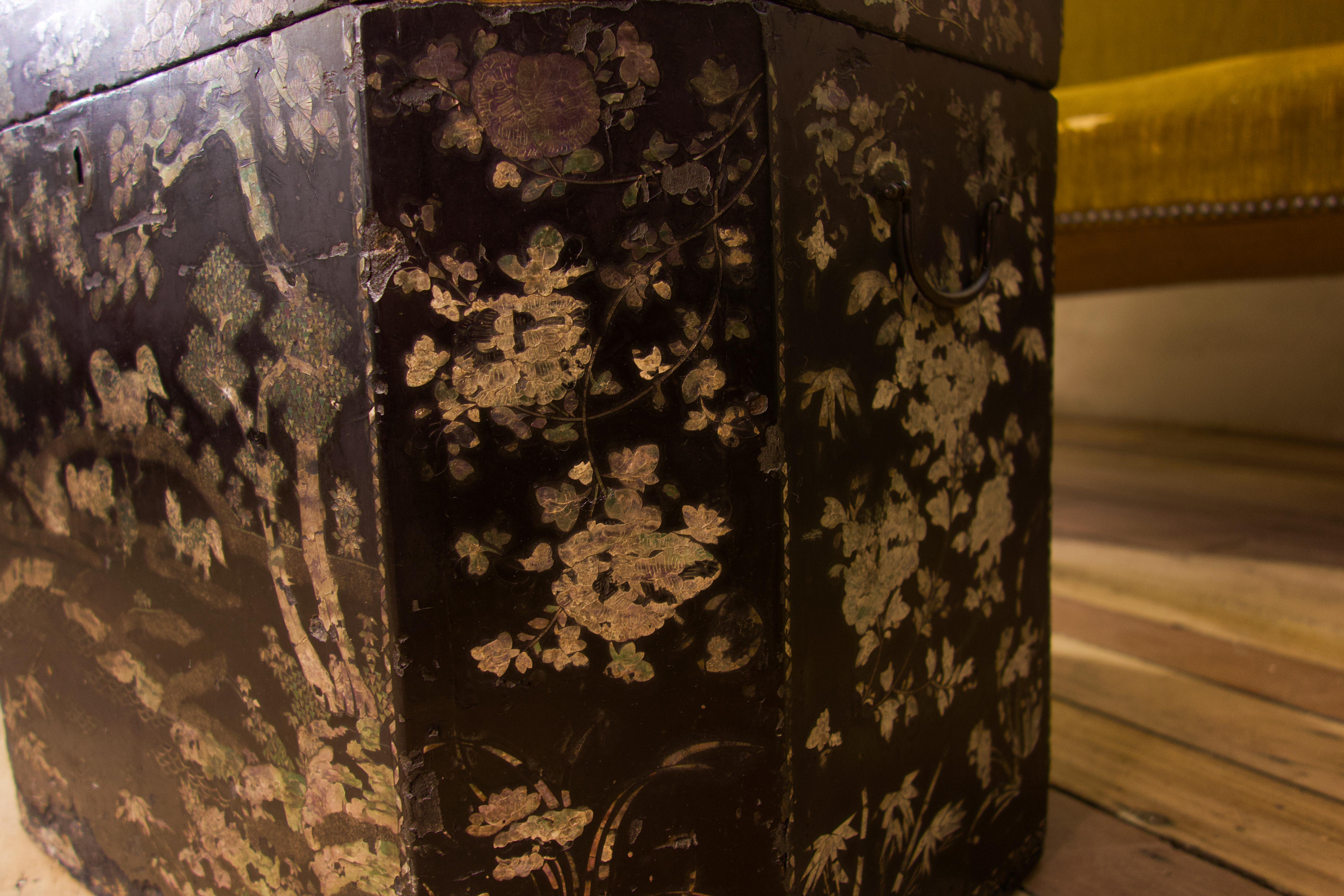 18th Century and Earlier 18th Century Chinese Export Mother Of Pearl Tea Chest For Sale