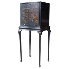 Antique 18th Century Chinoiserie Cabinet on Stand