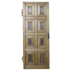 Vintage An 18th Century English Eight Panel Oak Door
