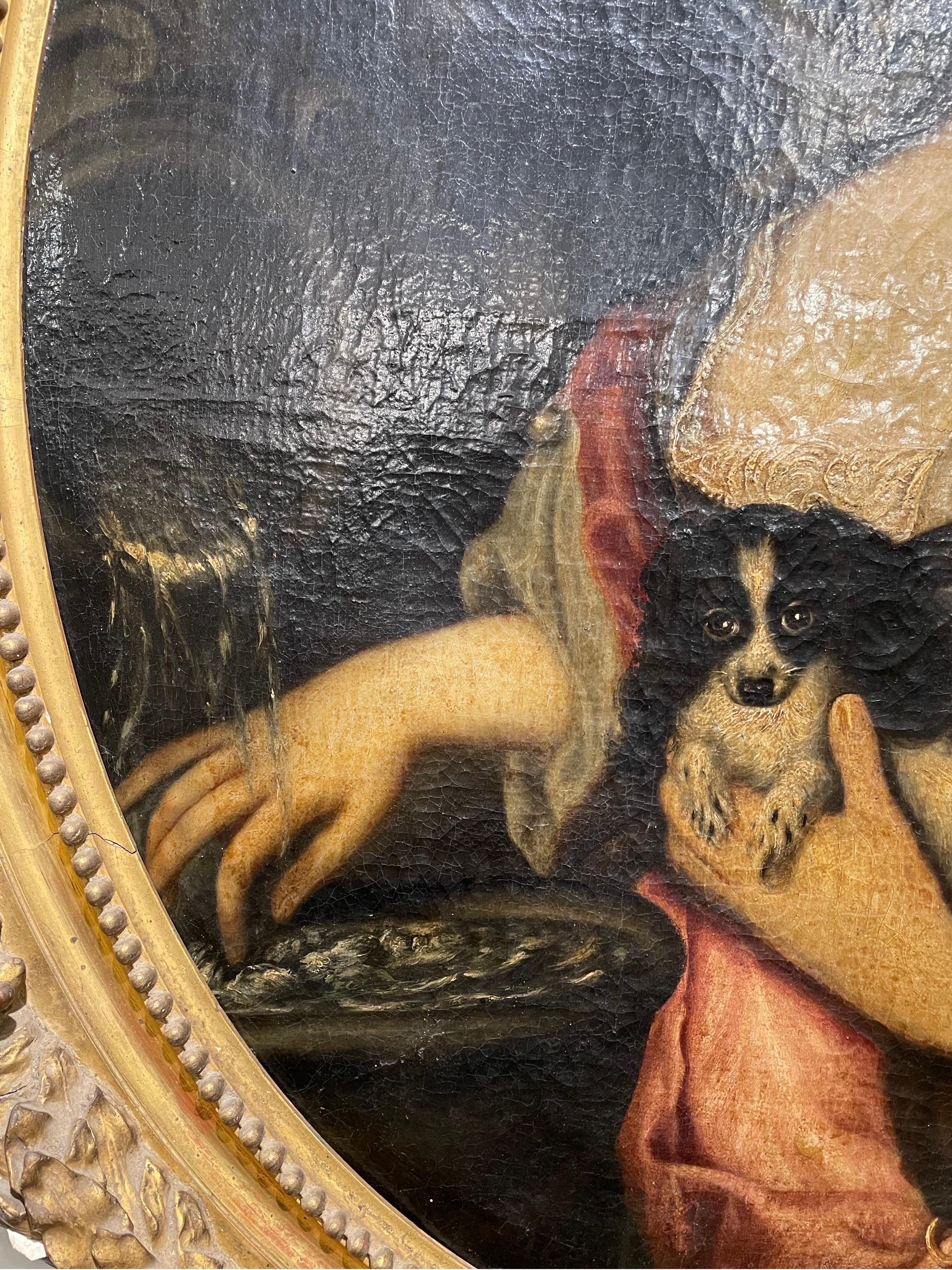 Dipinto a mano Un dipinto di scuola europea del XVIII secolo in vendita