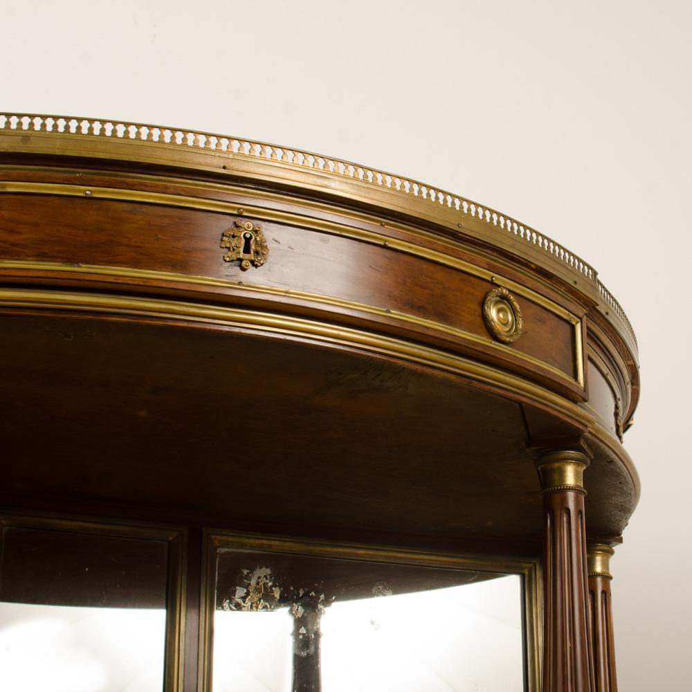 Eighteenth Century French Demilune Mahogany Server with Marble Top 8