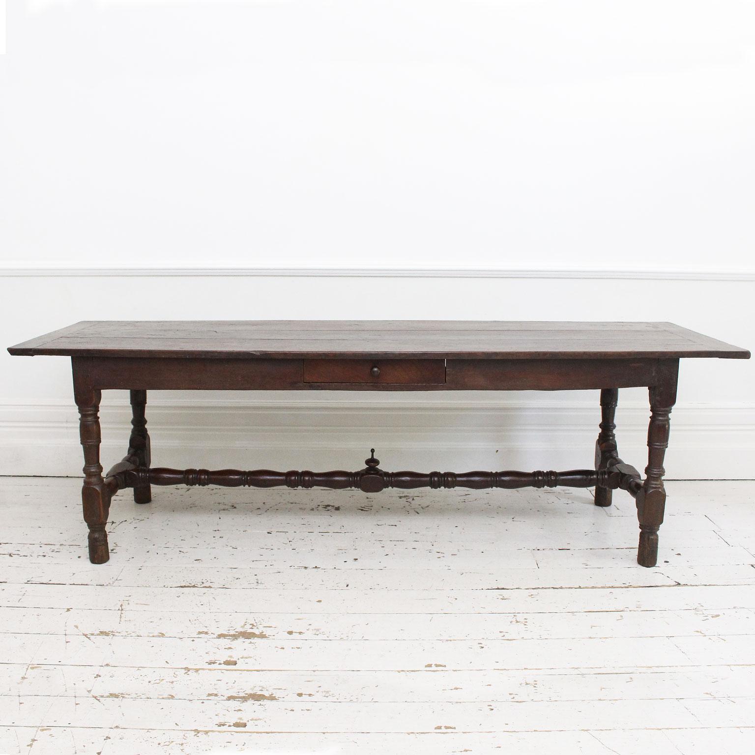 Louis XV 18th Century French Oak Refectory Dining Table