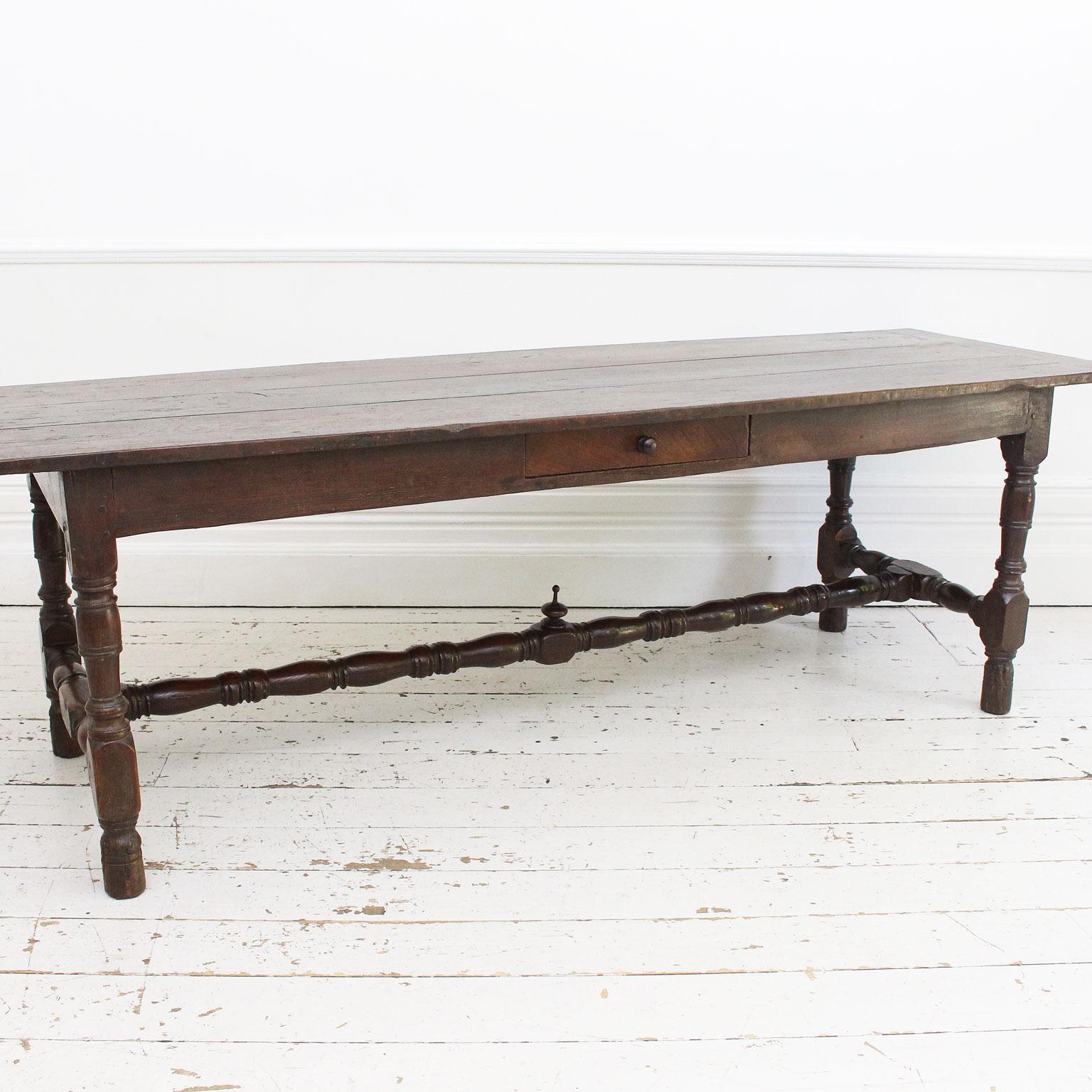 18th Century French Oak Refectory Dining Table In Good Condition In Kent, GB